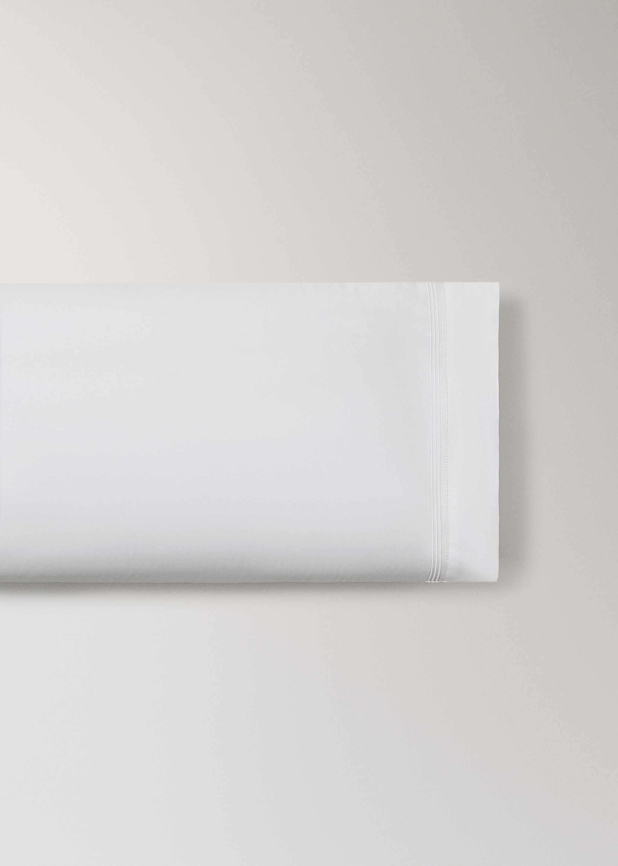 Μαξιλαροθήκη βαμβάκι περκάλι αζούρ 50x75εκ - Προϊόν χωρίς μοντέλο, Λευκό. Ref: 27094093-00.