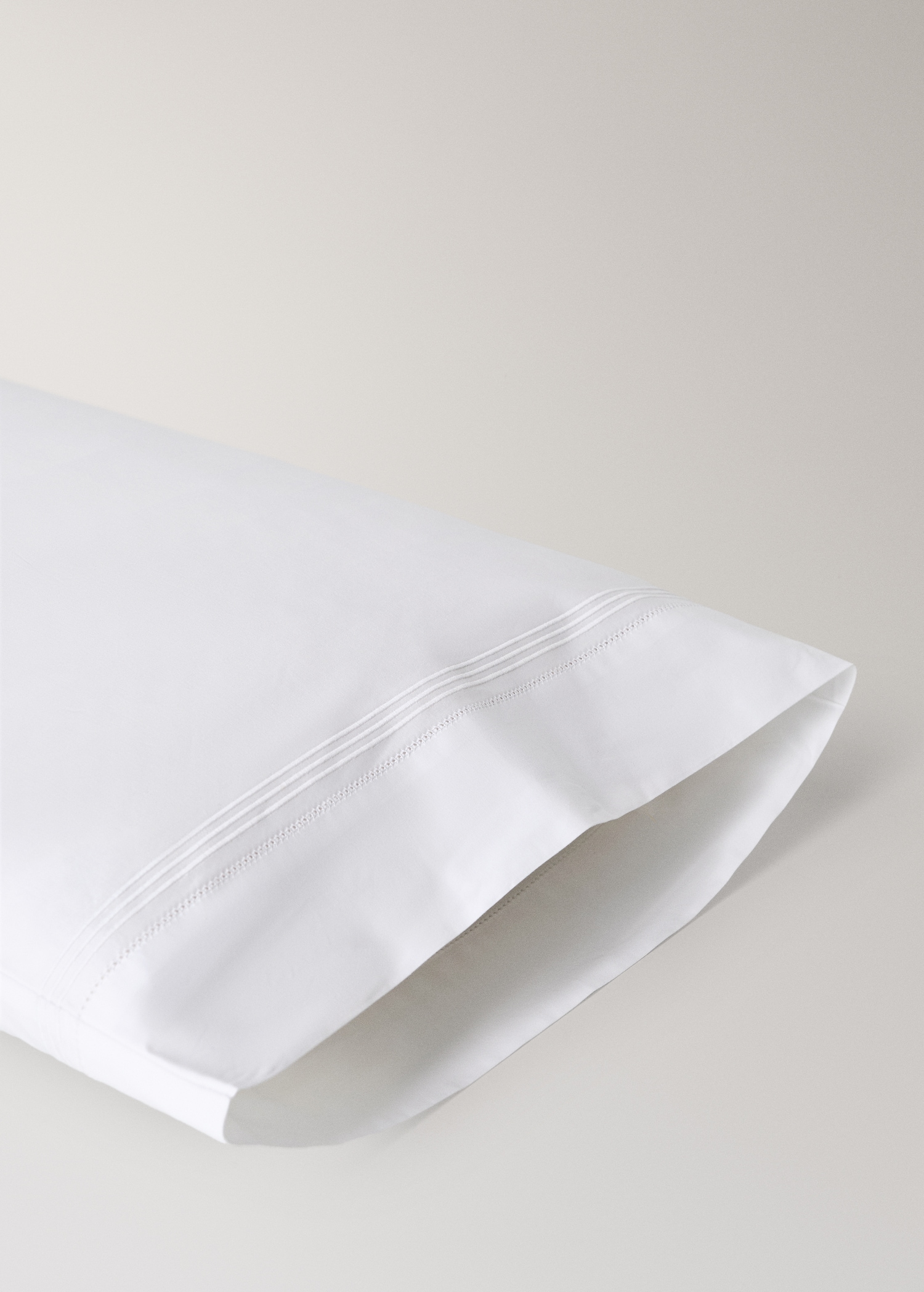 Μαξιλαροθήκη βαμβάκι περκάλι αζούρ 50x75εκ - Λεπτομέρεια του προϊόντος 1