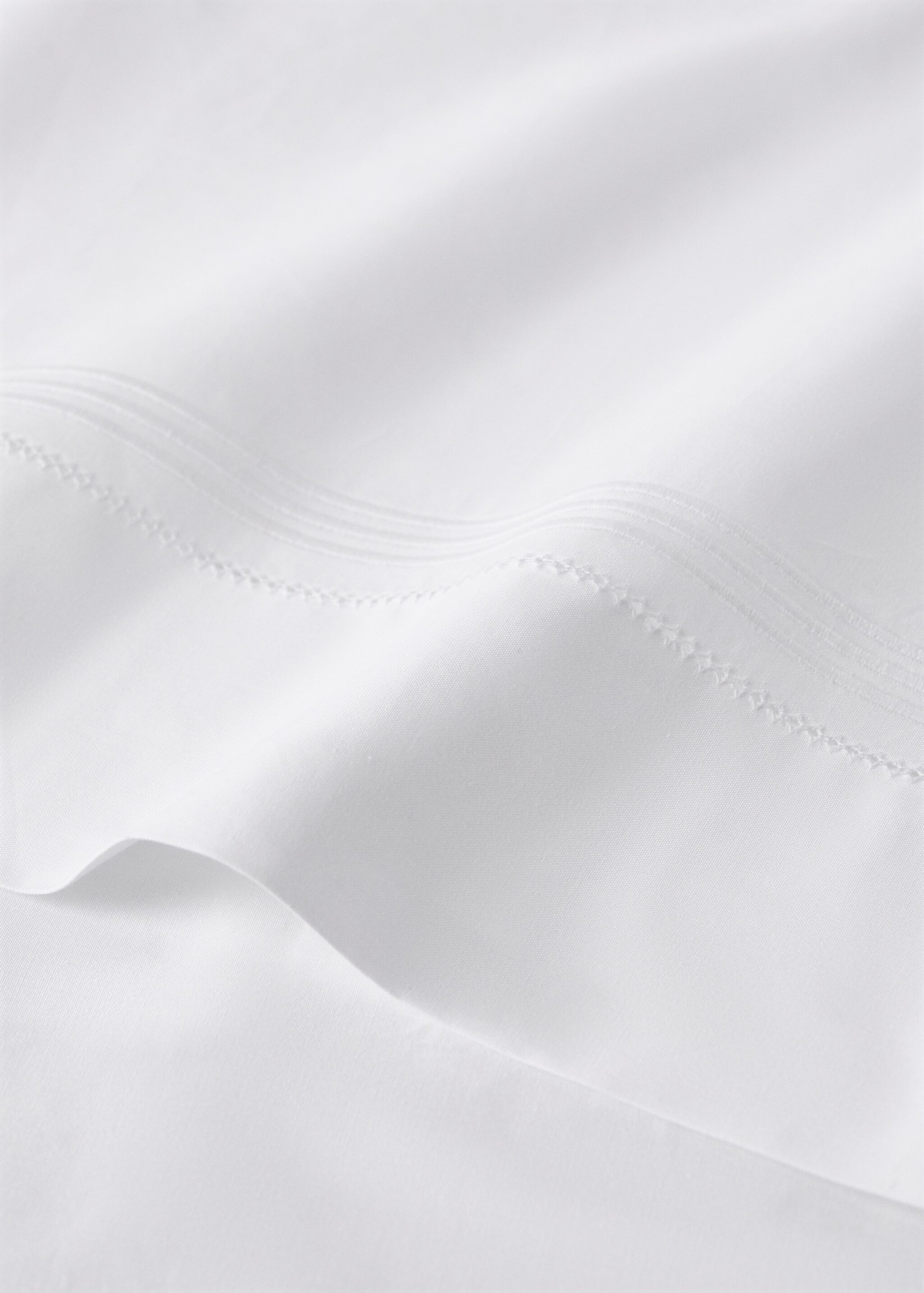 Μαξιλαροθήκη βαμβάκι περκάλι αζούρ 50x75εκ - Λεπτομέρεια του προϊόντος 2, Λευκό. Ref: 27094093-00.