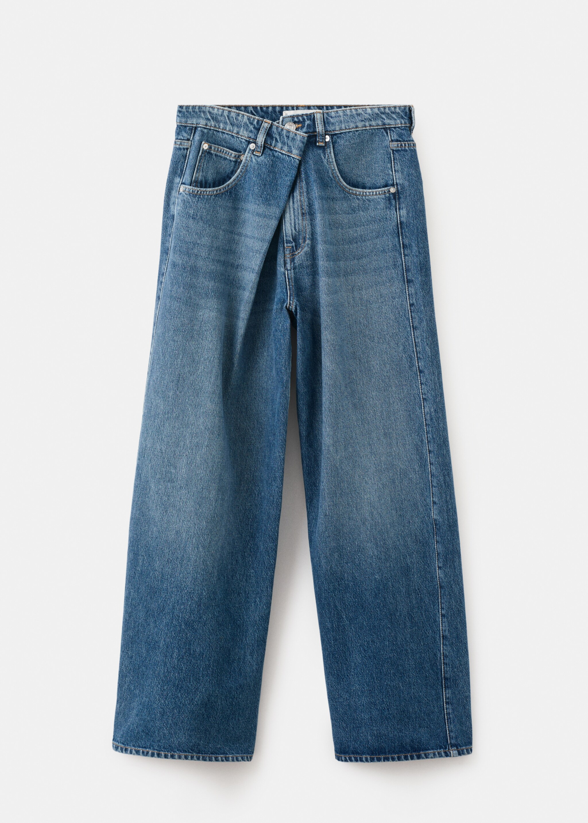 Mid-rise balloon jeans - Article without model, Medium Blue. Ref: 27094094-00.