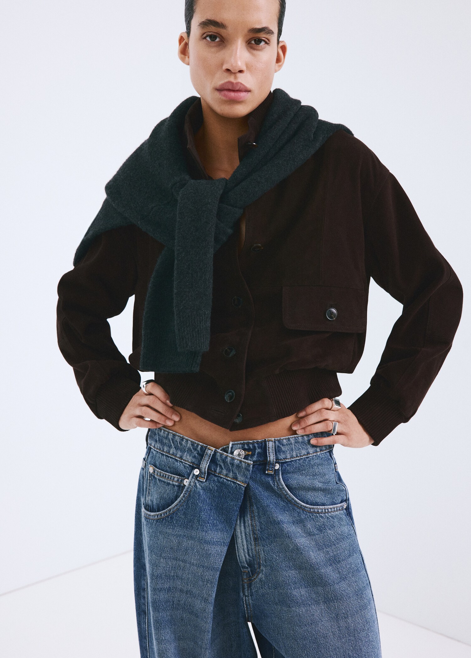 Mid-rise balloon jeans - Details of the article 4