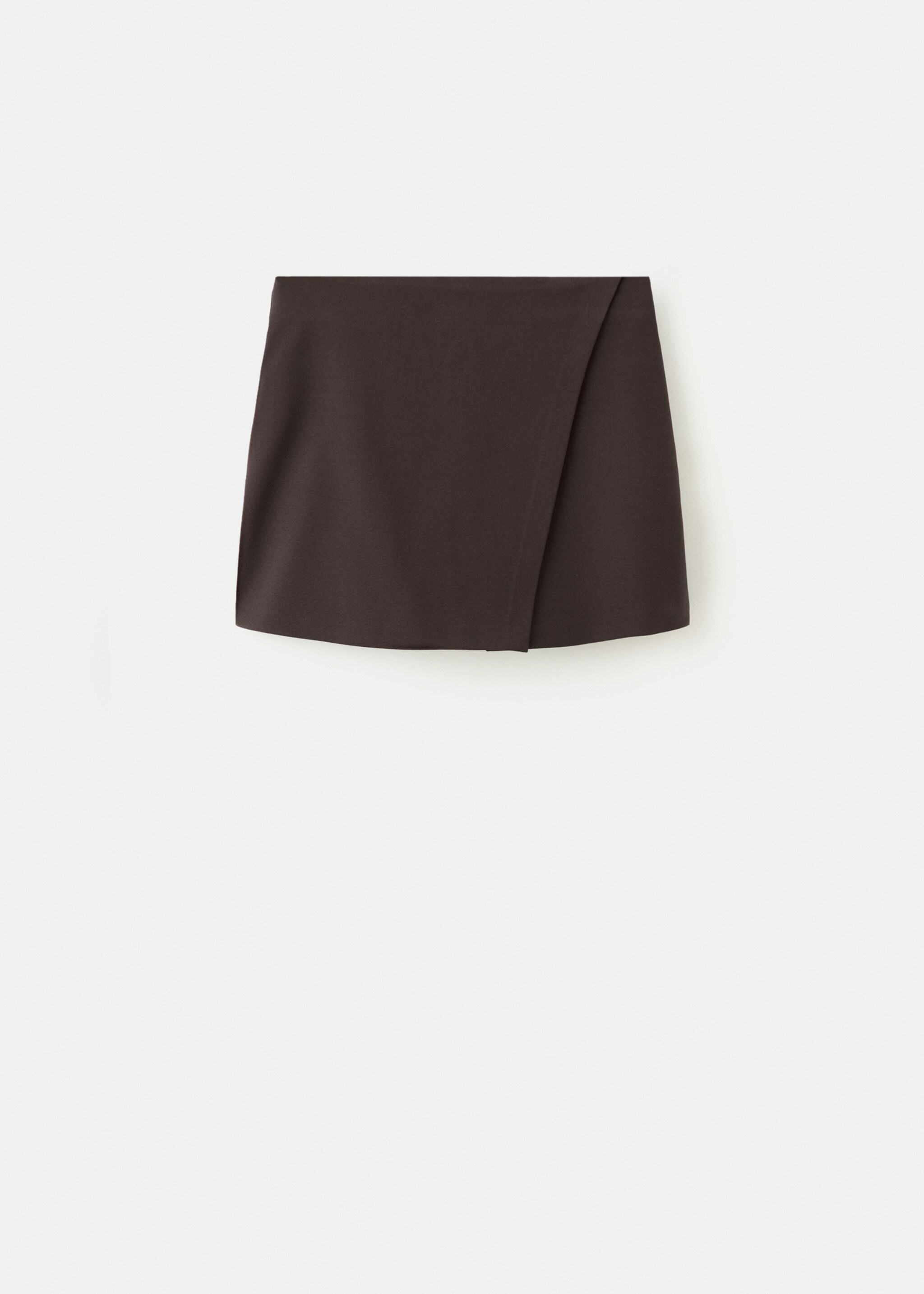 Wrapped skort - Article without model, Chocolate. Ref: 27094095-00.