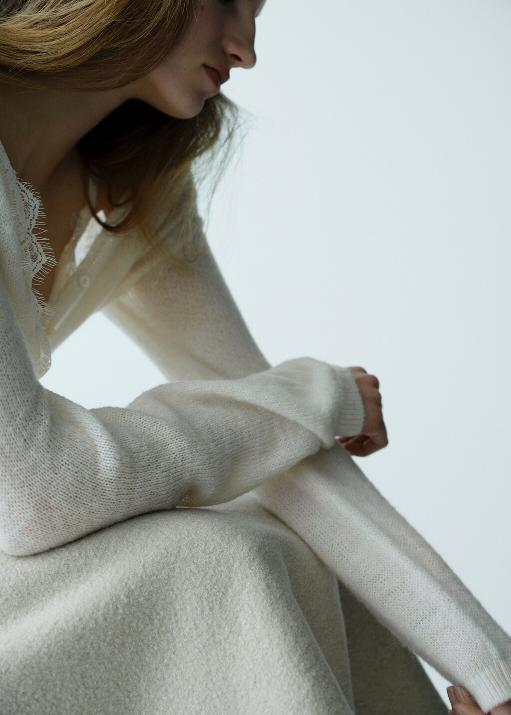 Mango Lace knit cardigan