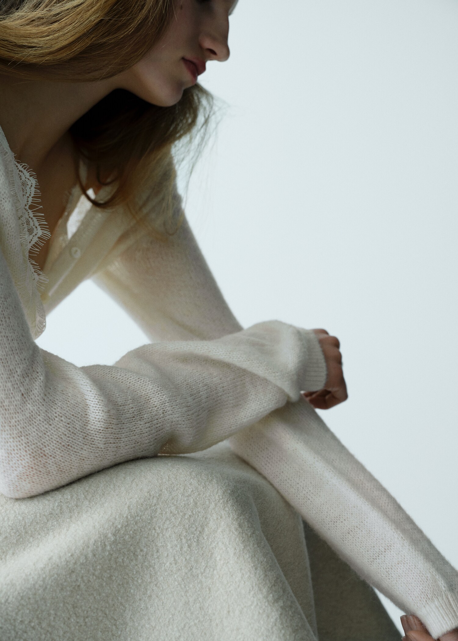 Gebreid vest met kant - Detail van het artikel 6