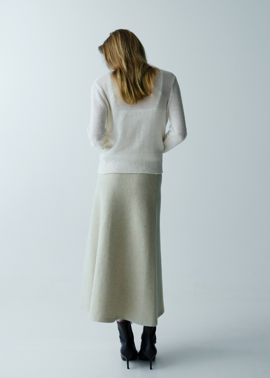 Lace knit cardigan