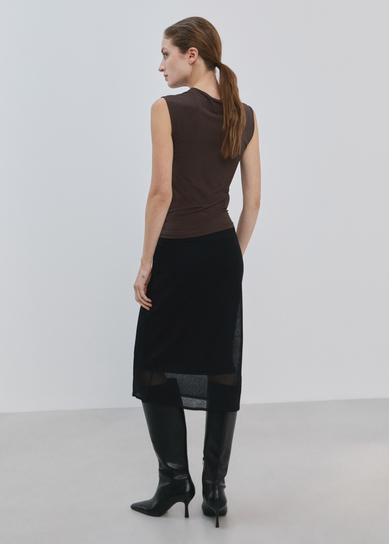 Top ajusté à fronces - Verso de l’article