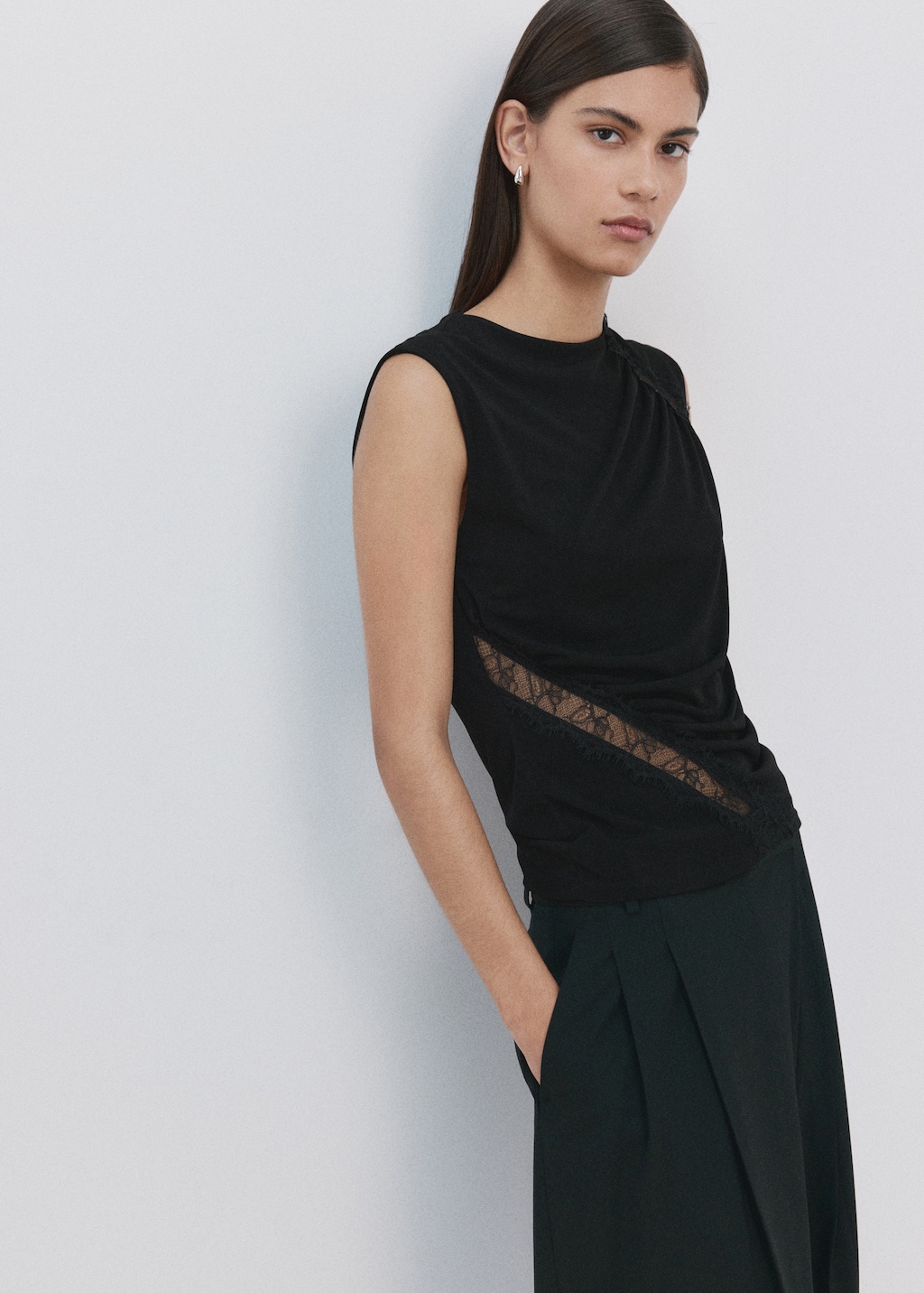 Ruched fitted top