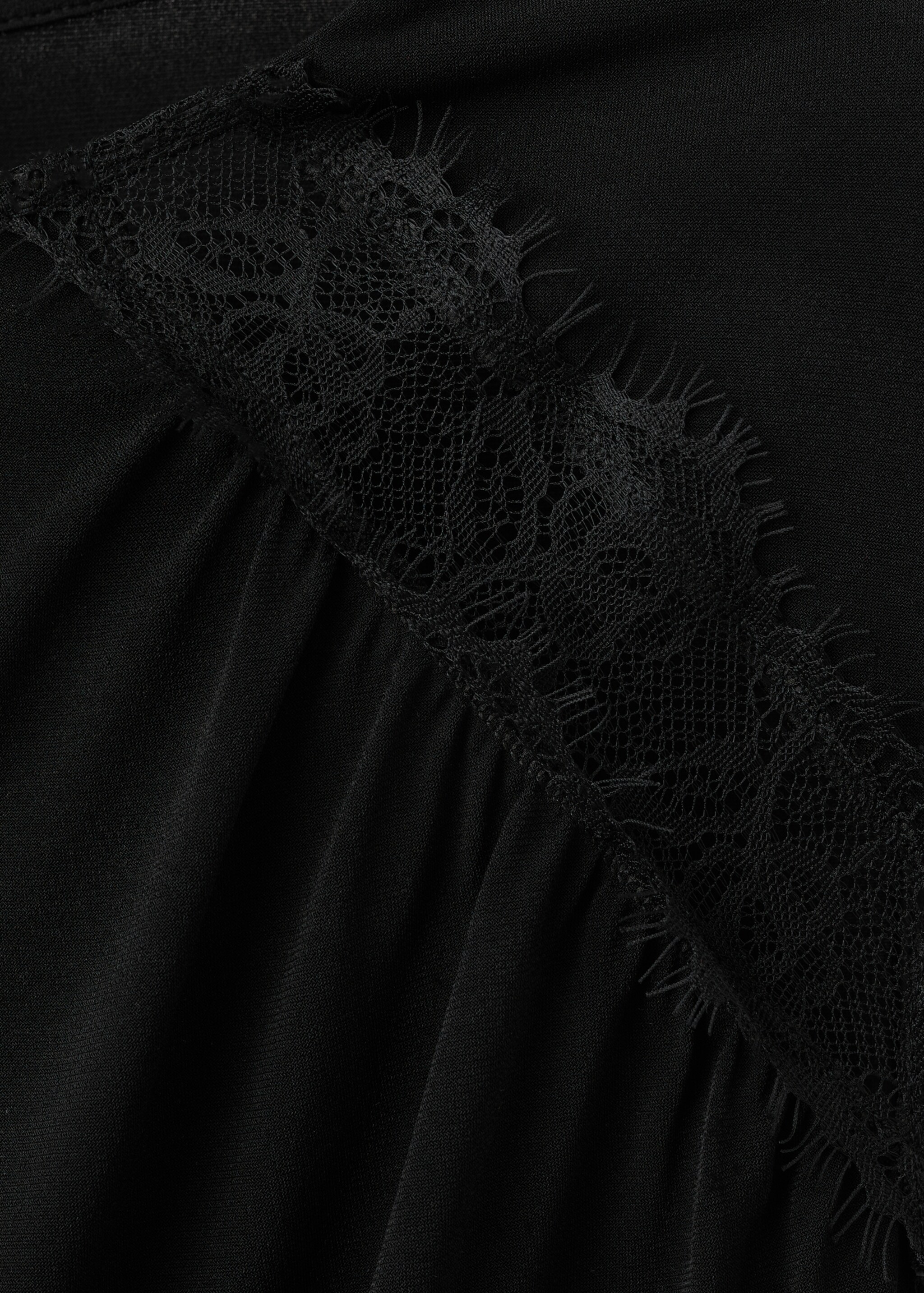 Top ajusté à fronces - Détail de l'article 0, Noir. Ref: 27094098-00.