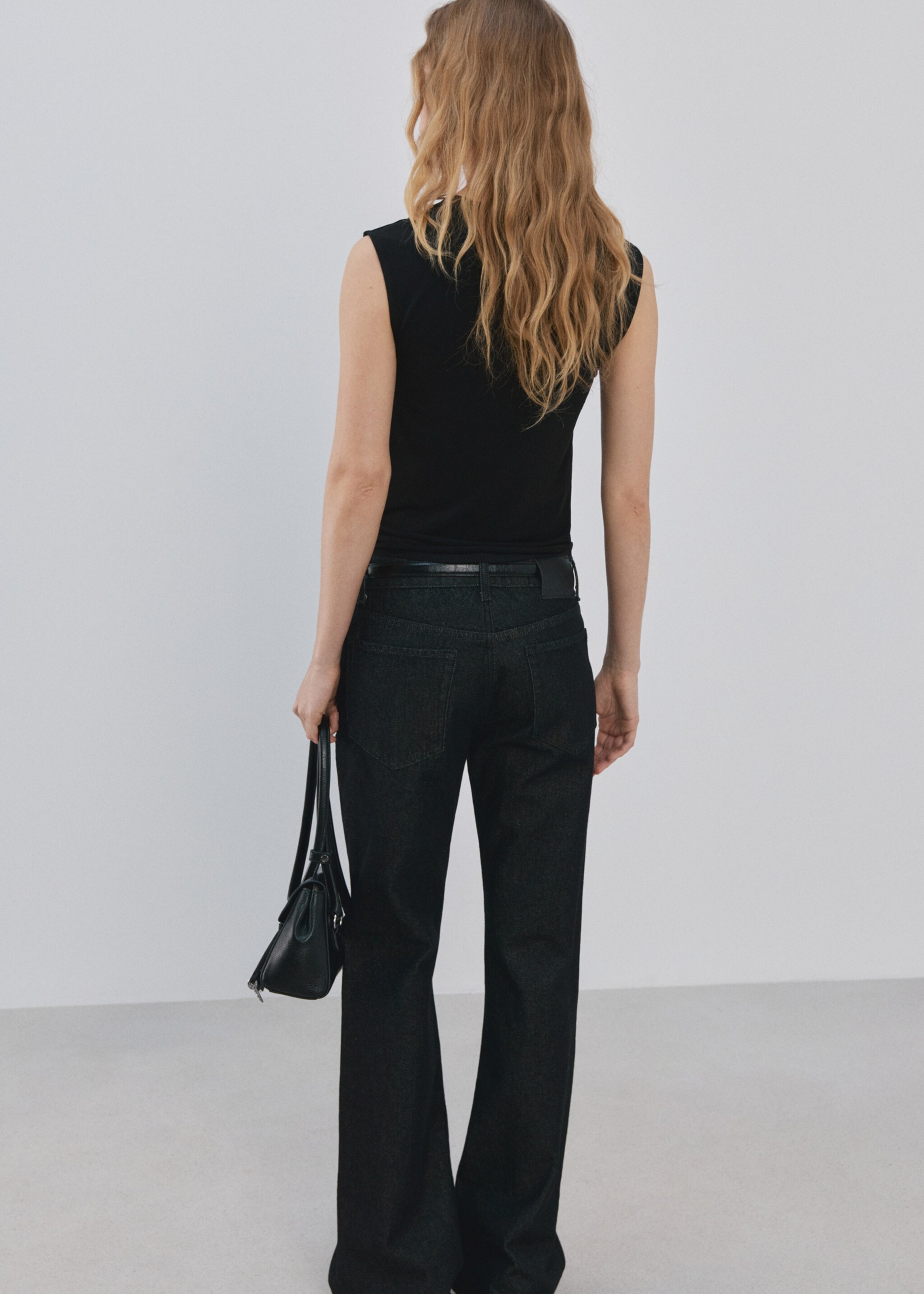 Top ajusté à fronces - Verso de l’article, Noir. Ref: 27094098-00.