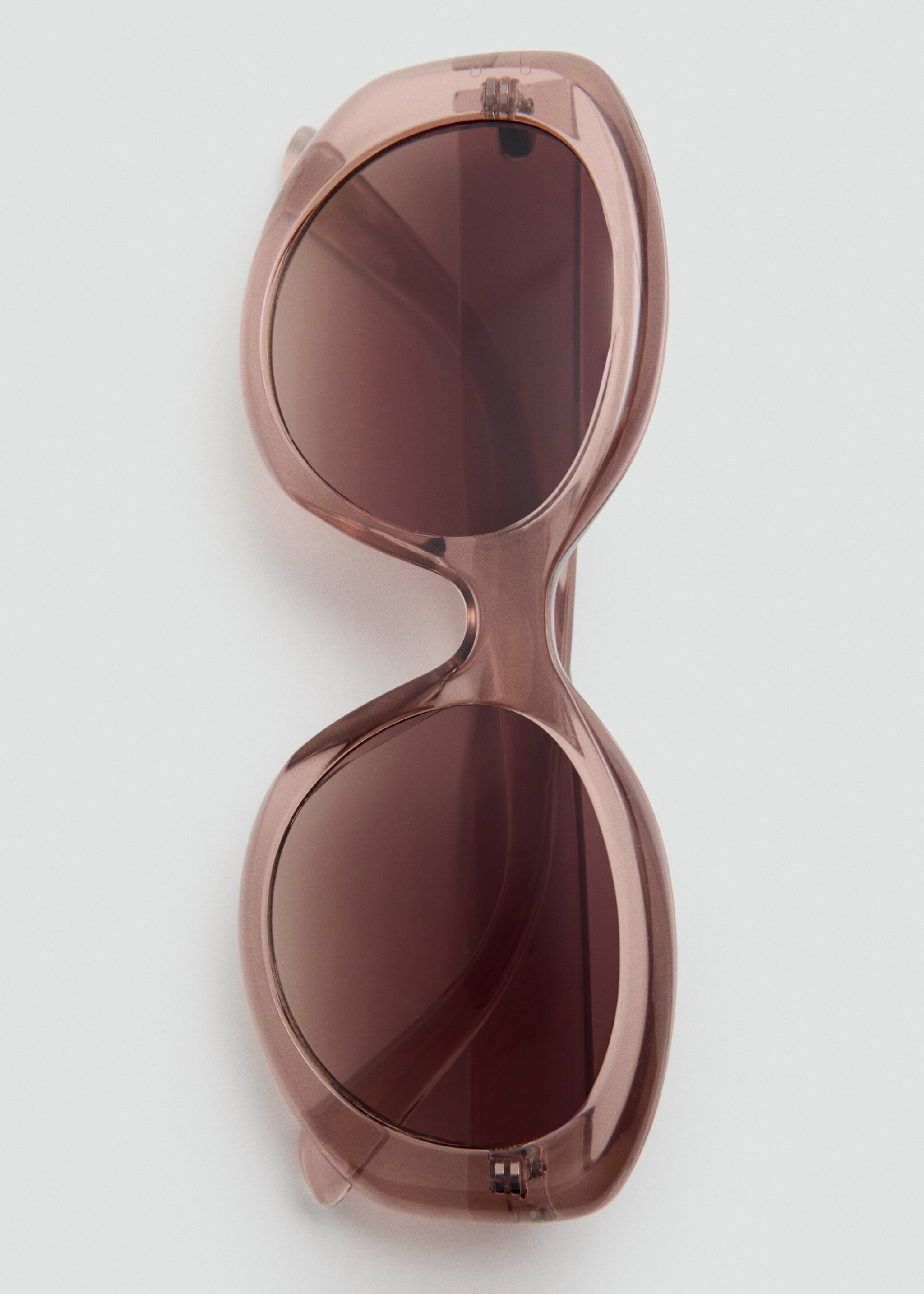 Squared frame sunglasses - Details of the article 2, Peach. Ref: 27094404-00.