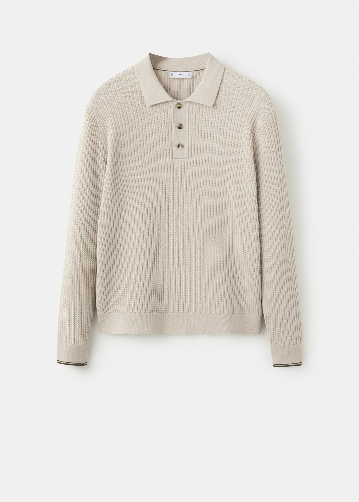 Jersey punto trenzado mezcla algodón - Artículo sin modelo