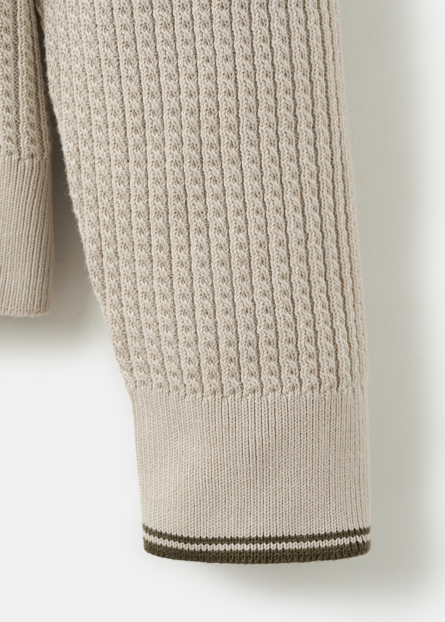 Jersey punto trenzado mezcla algodón - Detalle del artículo 0