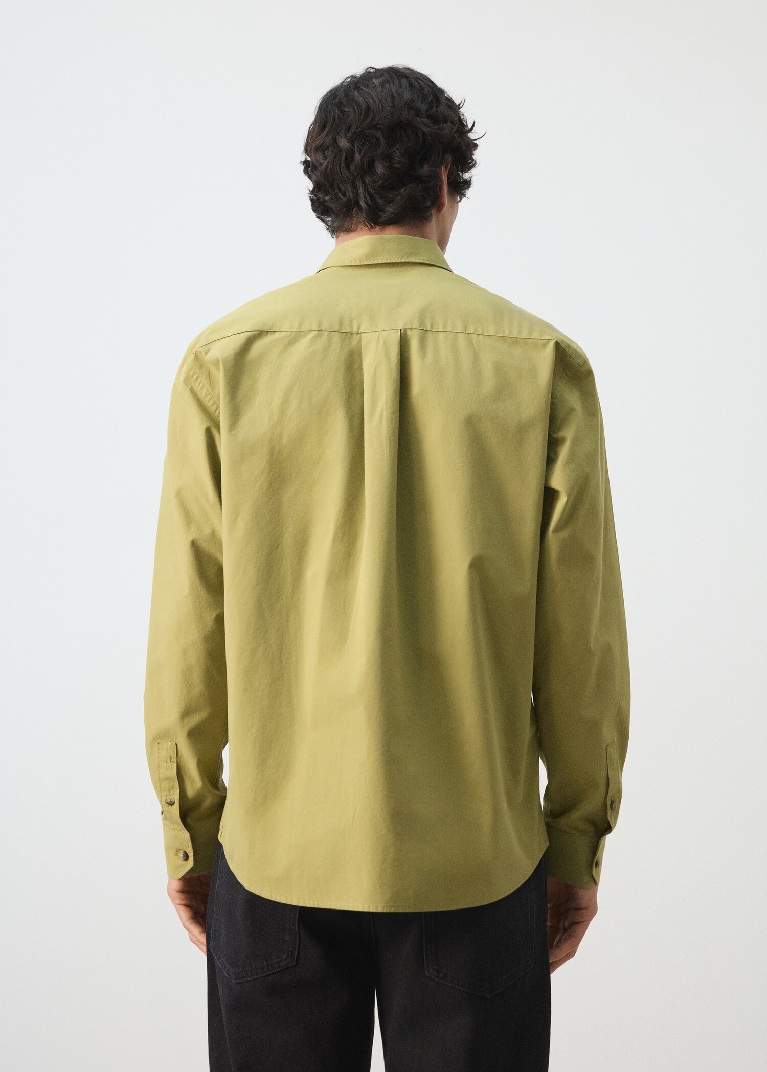 100% cotton relaxed-fit shirt - Reverse of the article