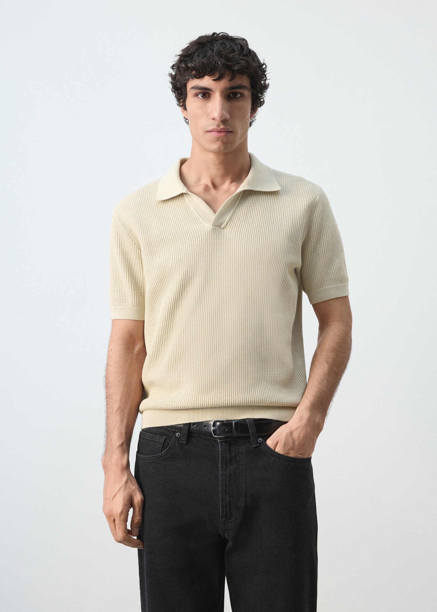100% cotton knitted polo structure - Medium plane