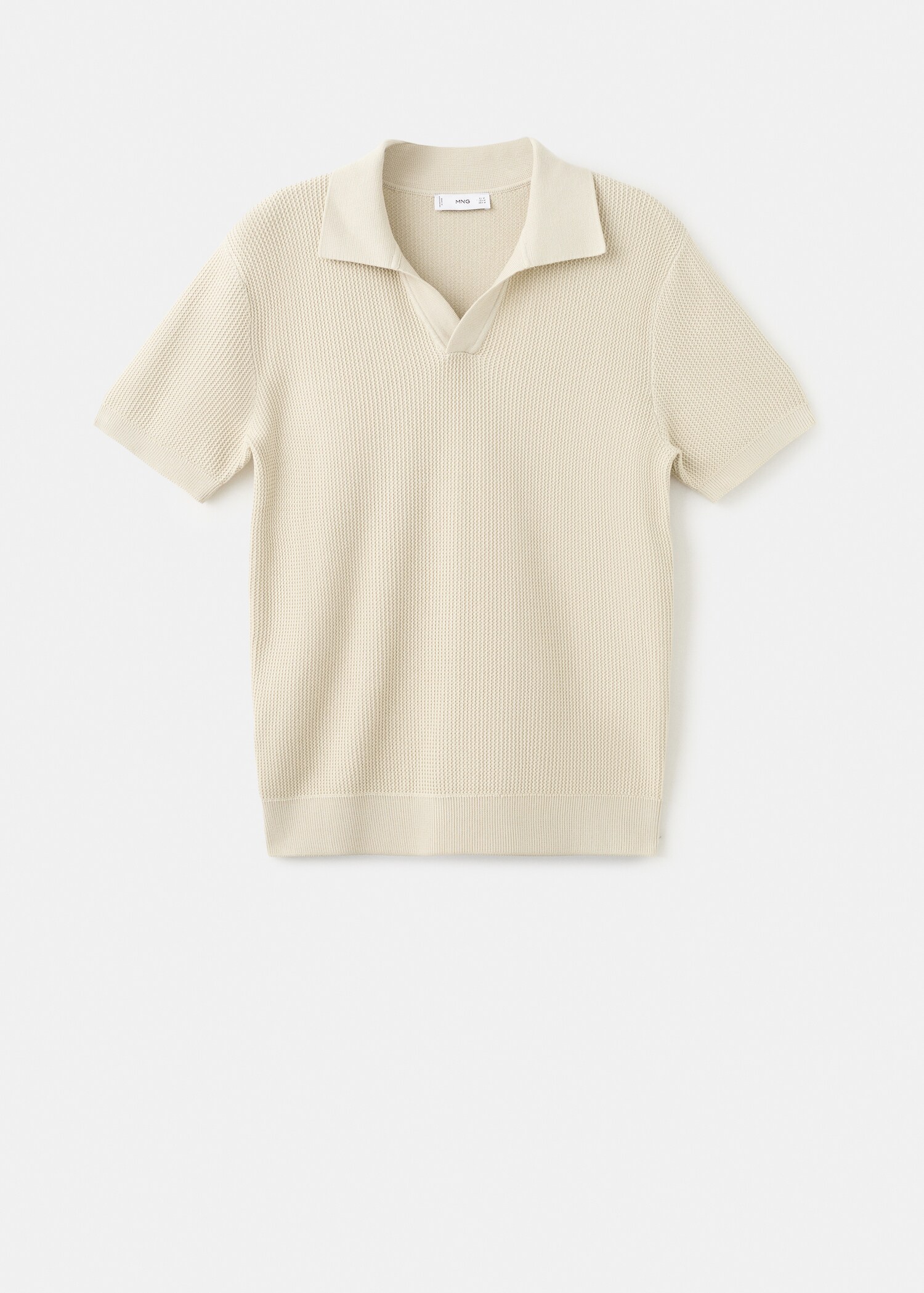 100% cotton knitted polo structure - Article without model