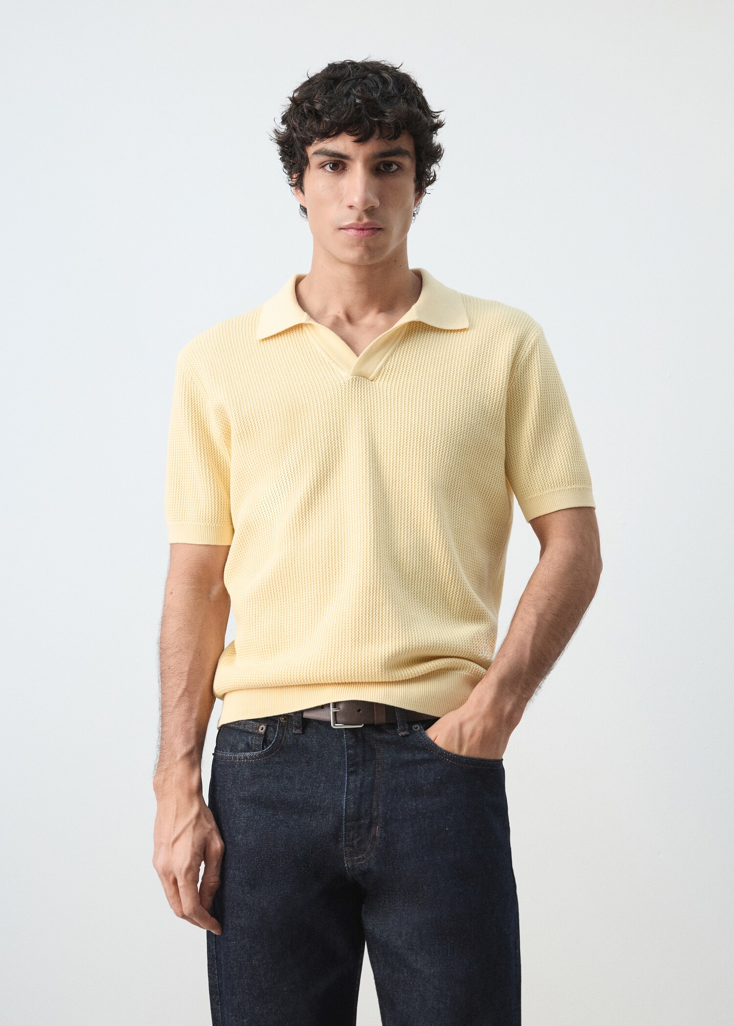 100% cotton knitted polo structure - Medium plane