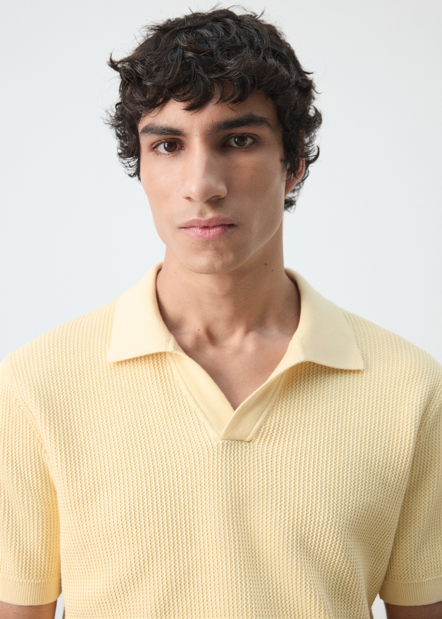 100% cotton knitted polo structure - Details of the article 1