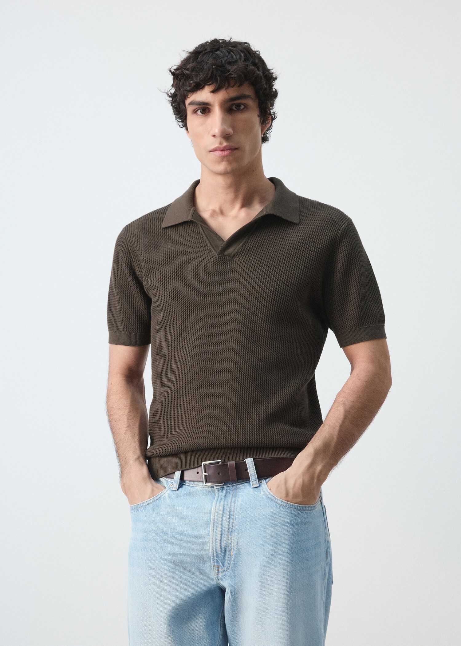 100% cotton knitted polo structure - Medium plane