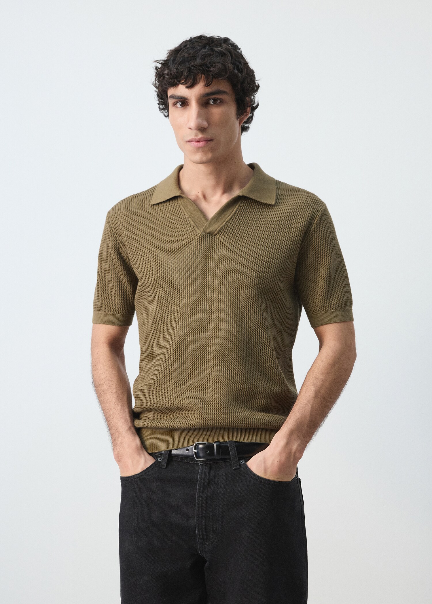 100% cotton knitted polo structure - Medium plane