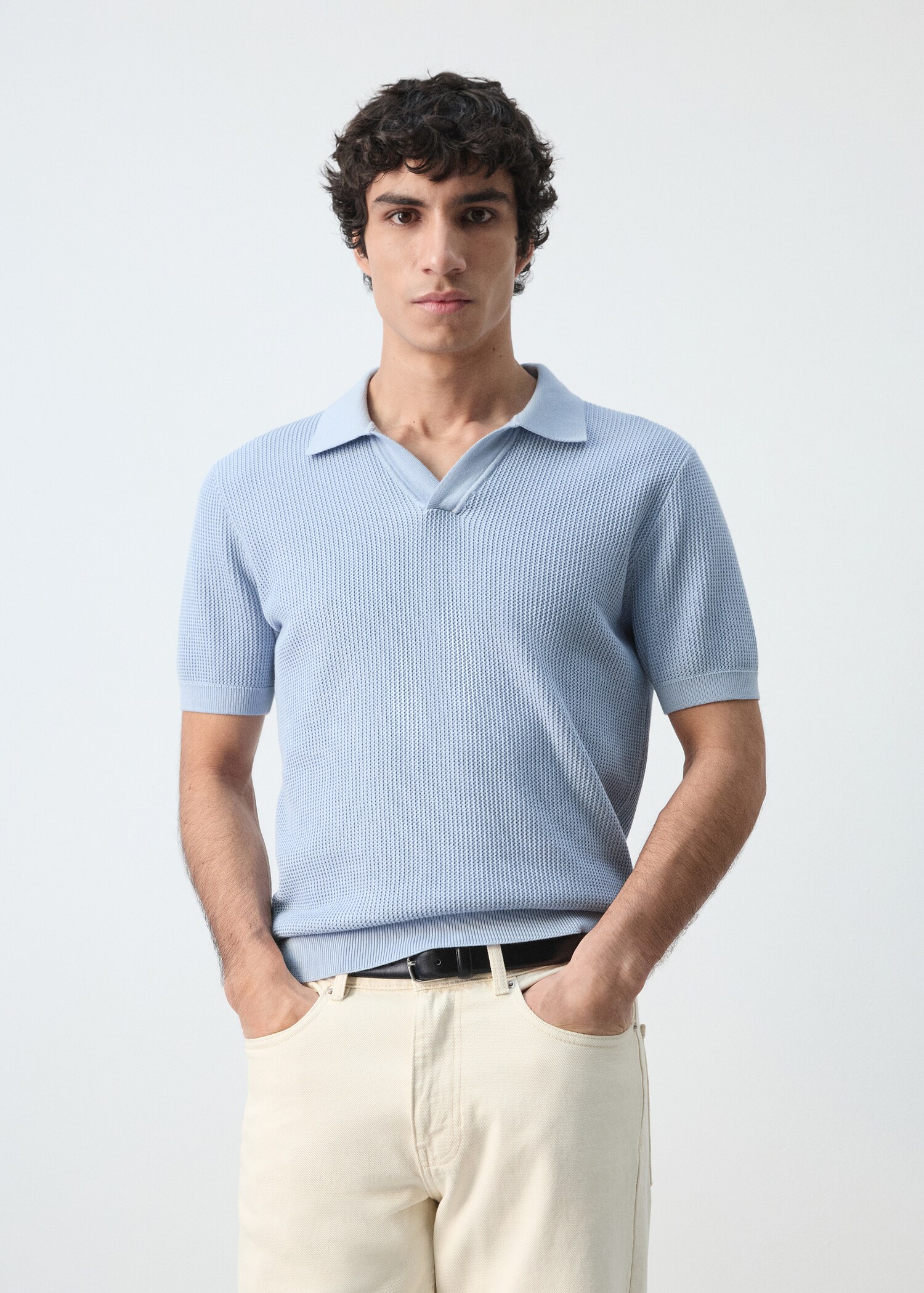 100% cotton knitted polo structure - Medium plane