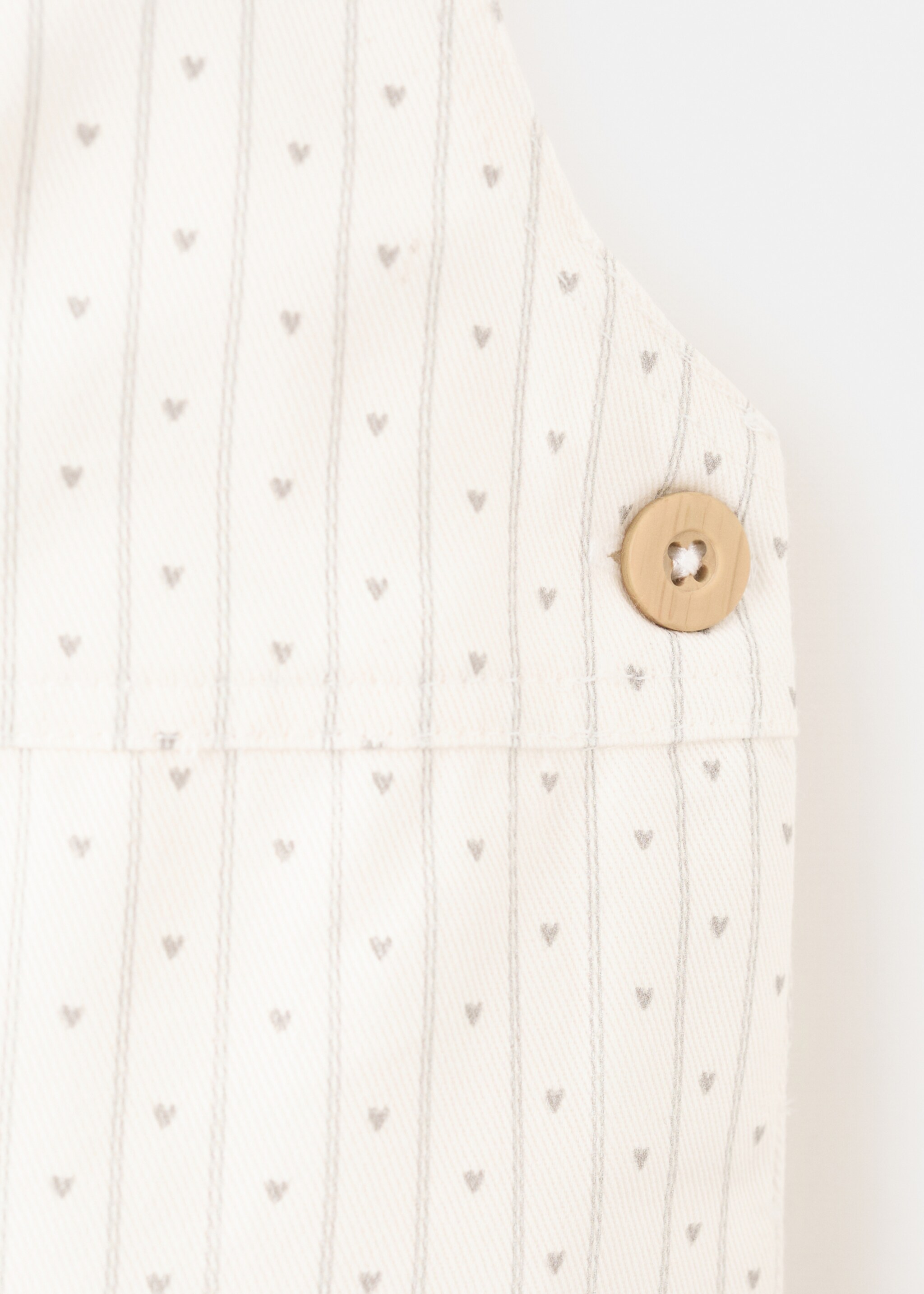 Denim dungarees stripes - Details of the article 0, Off White. Ref: 27094435-00.