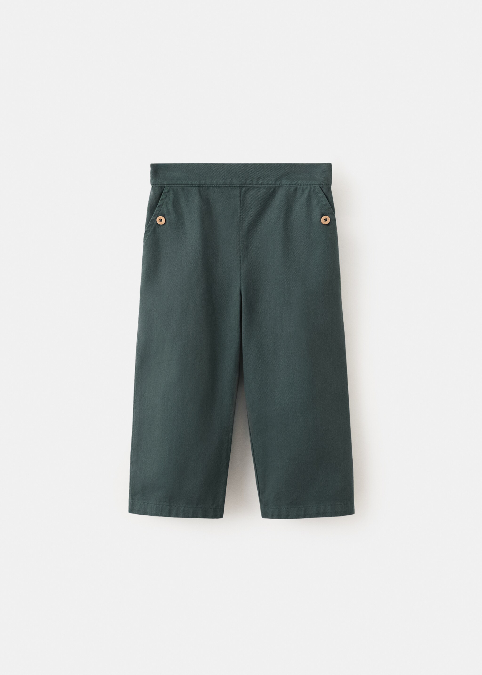 Pantalón palazzo algodón - Artículo sin modelo, Verde. Ref: 27094438-00.