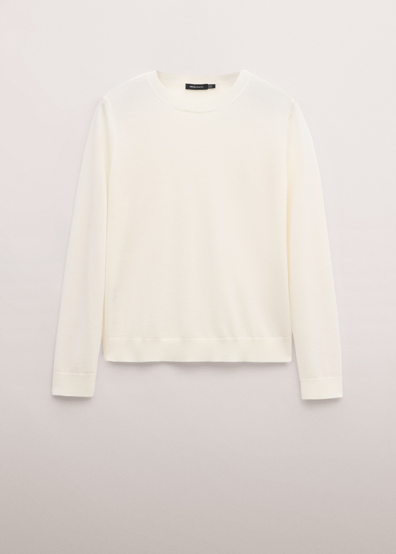 100% wool round-neck sweater - Article without model