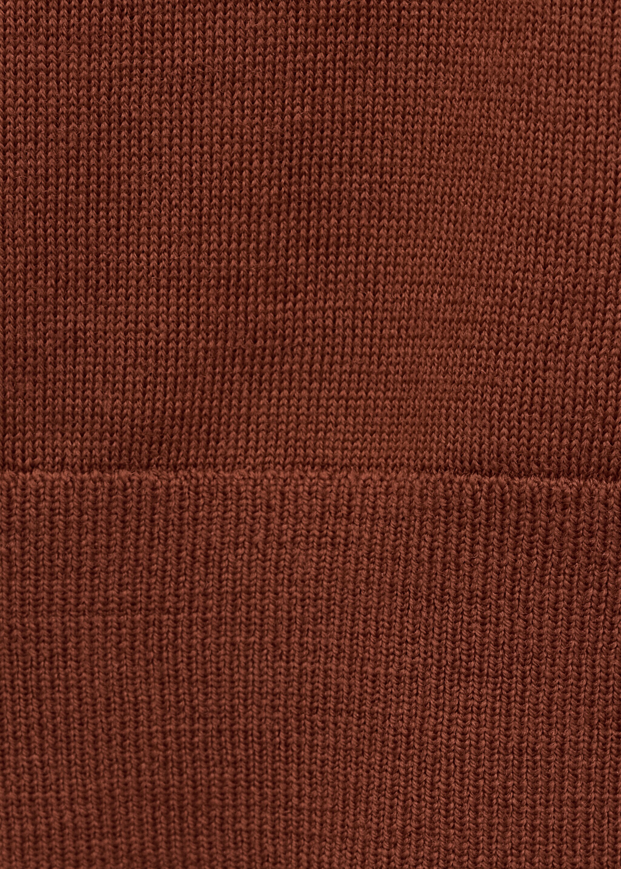 100% wool round-neck sweater - Details of the article 0, Russet. Ref: 27094439-00.