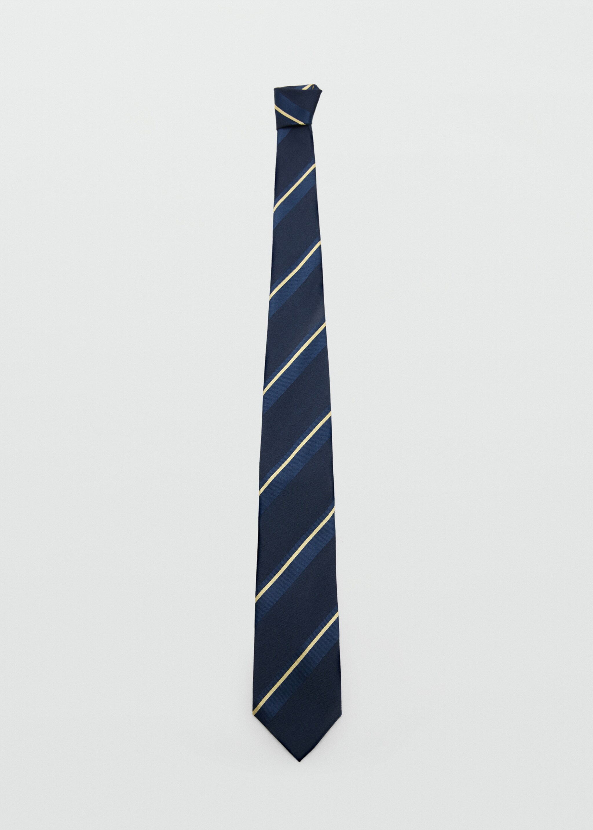 Cravate rayures combinées - Article sans modèle, Bleu marine. Ref: 27094440-00.