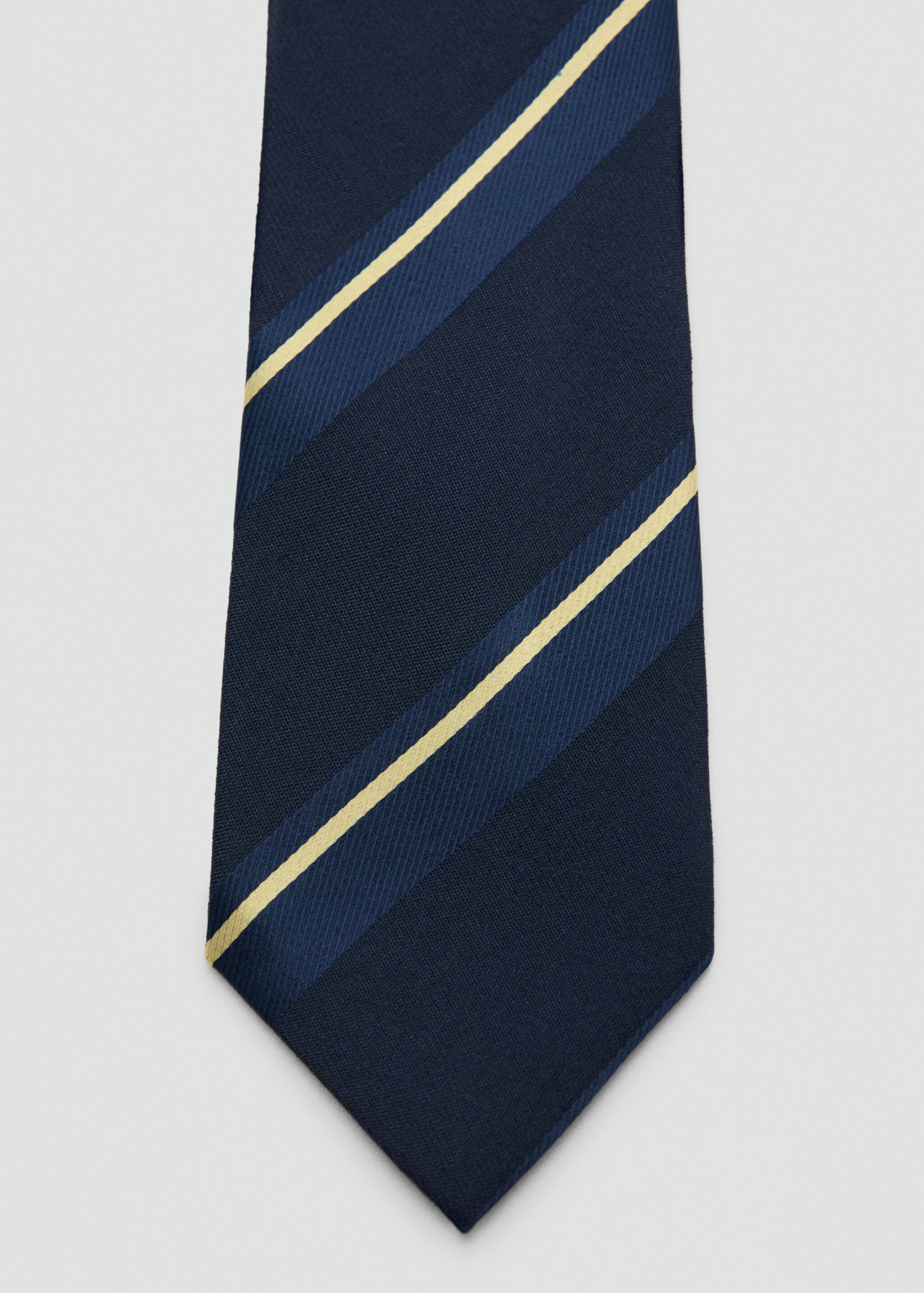 Cravate rayures combinées - Détail de l'article 1, Bleu marine. Ref: 27094440-00.