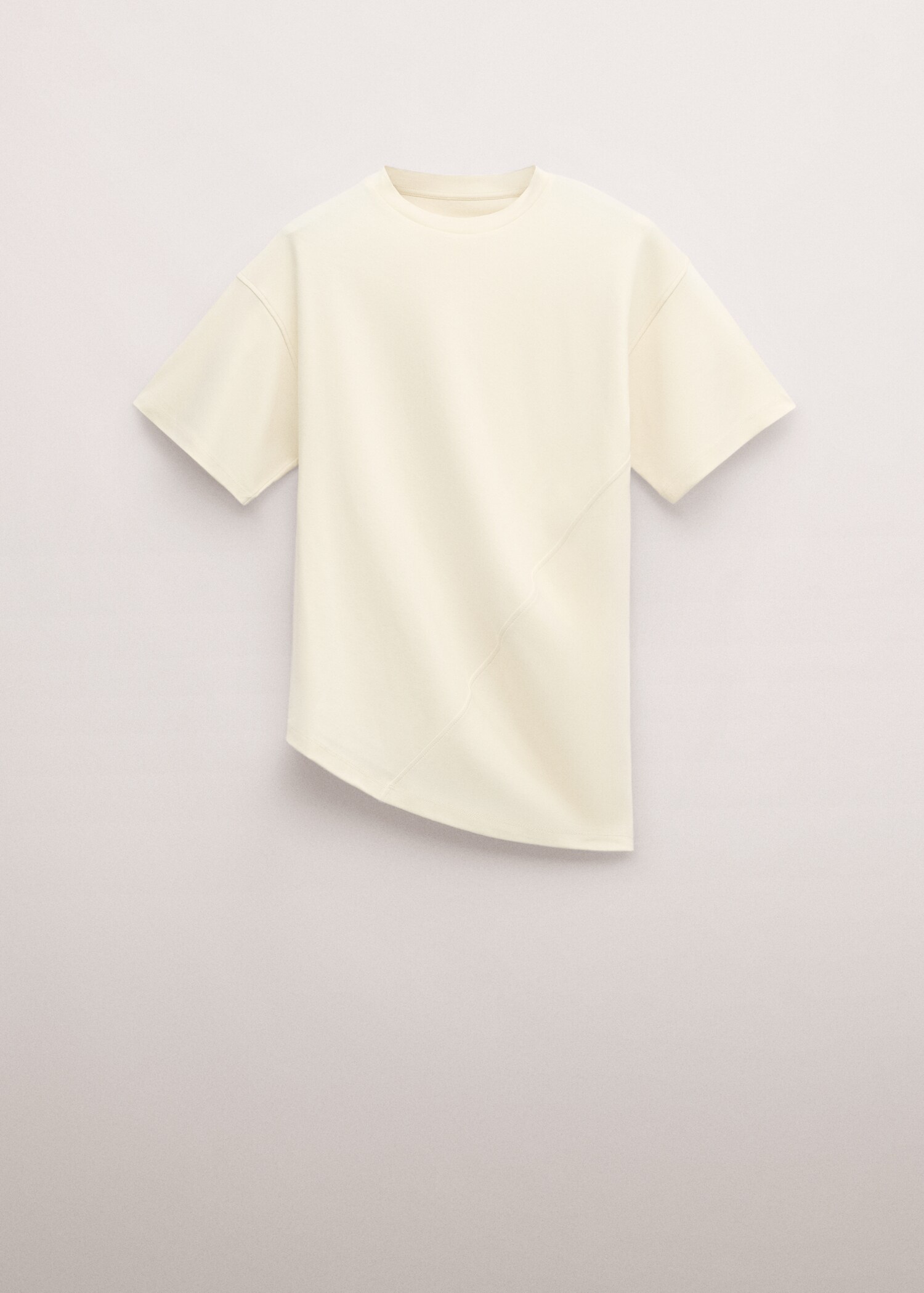 T-shirt coton bas asymétrique - Article sans modèle