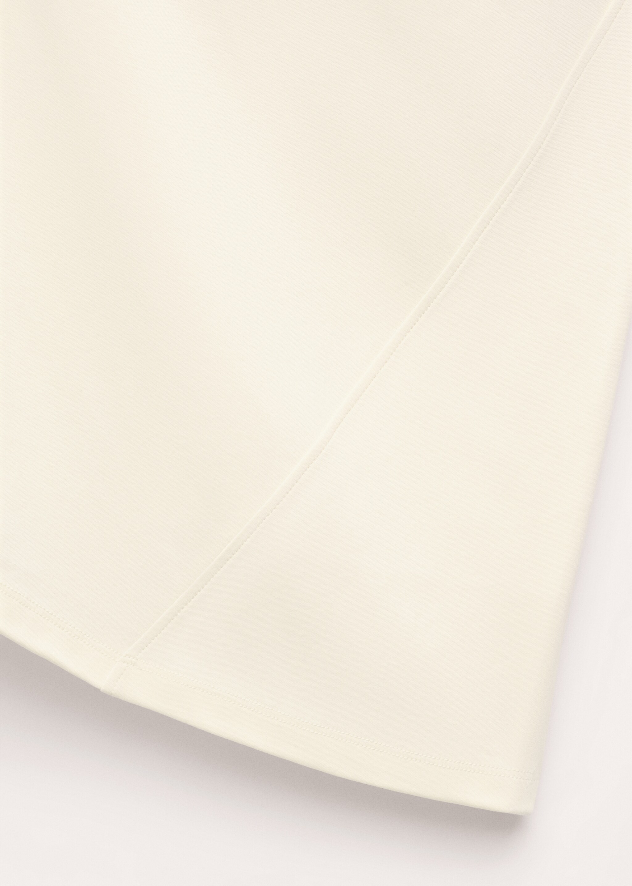 T-shirt coton bas asymétrique - Détail de l'article 0, Vanille. Ref: 27094441-00.