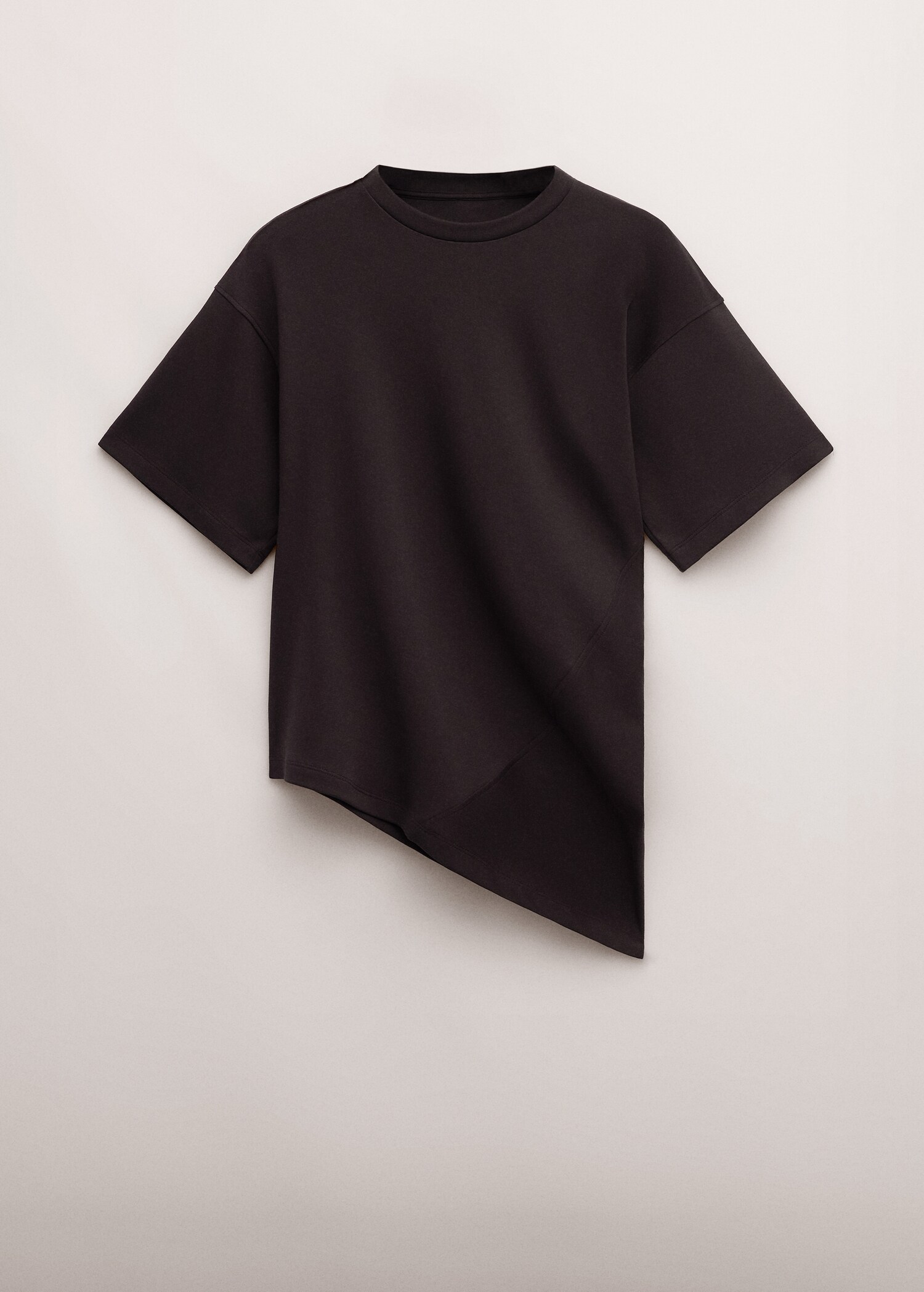 T-shirt coton bas asymétrique - Article sans modèle