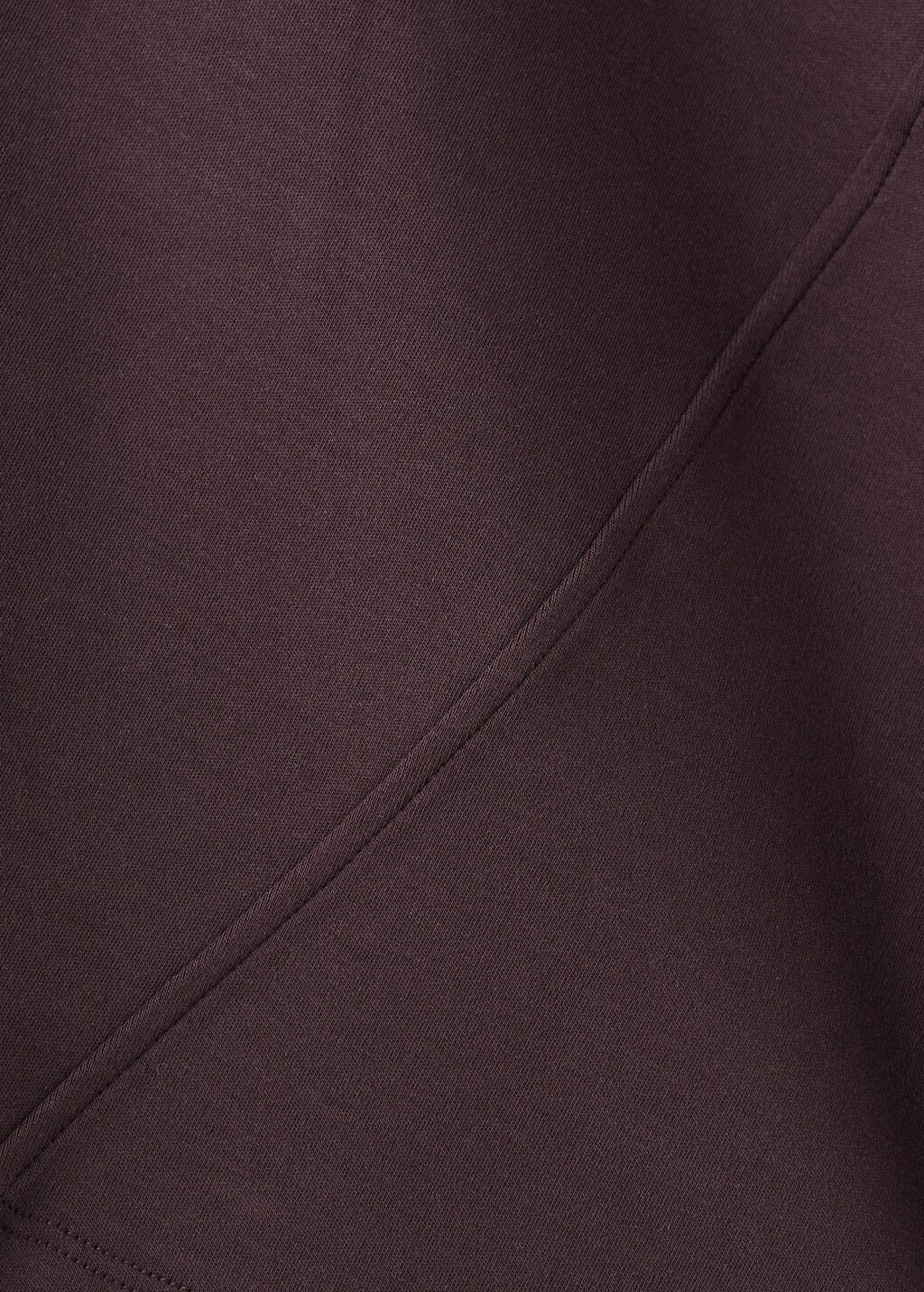 Fitted cotton T-shirt with asymmetrical hem - image 4