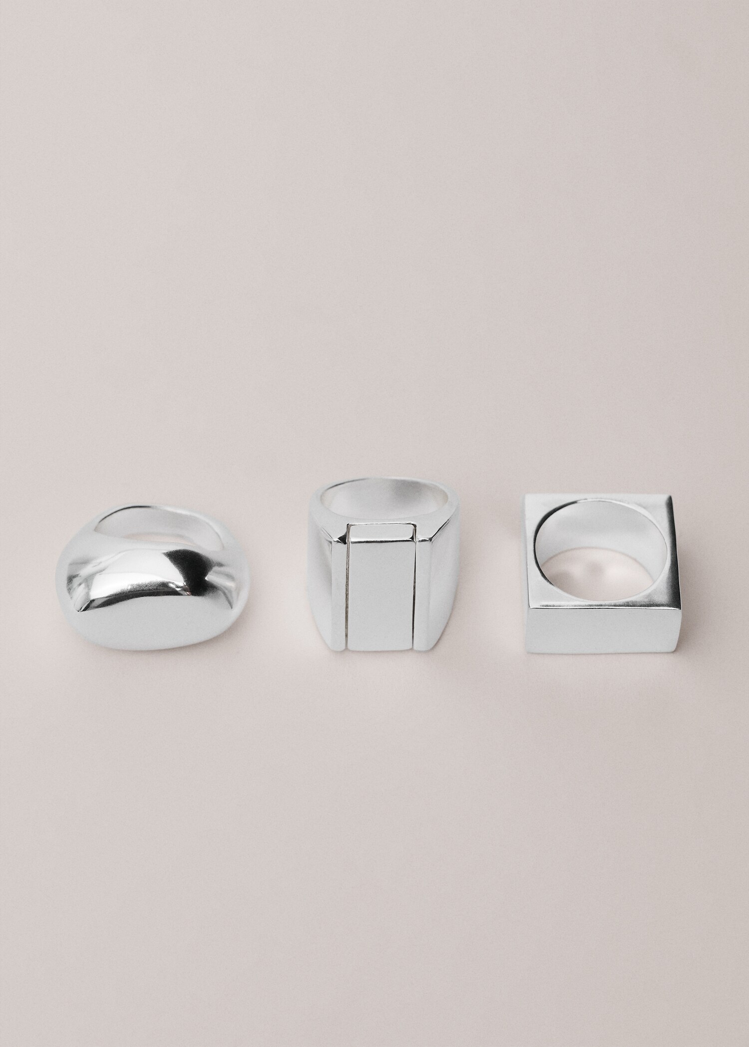 Conjunto de 3 anéis combinados - Artigo sem modelo