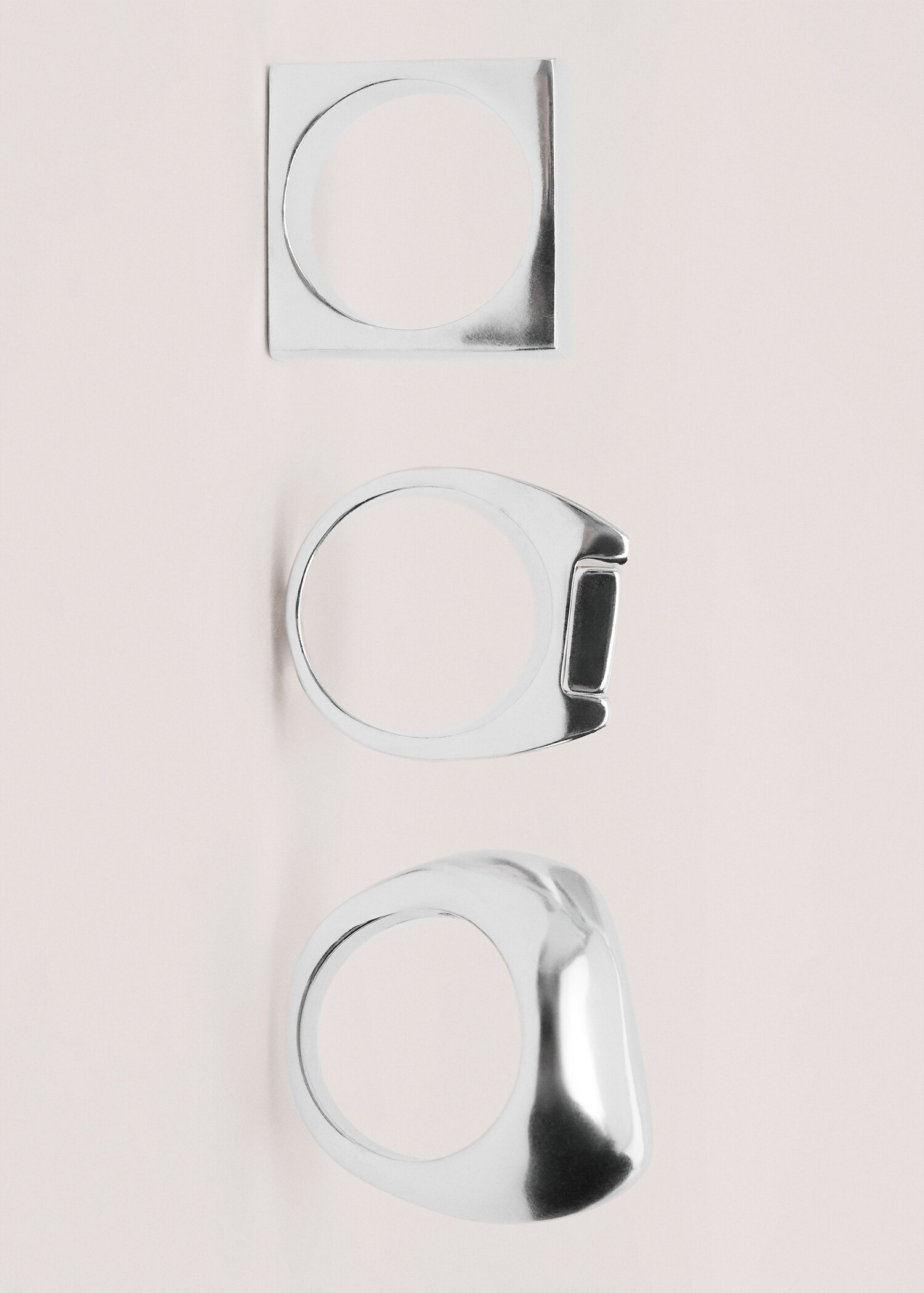 Conjunto de 3 anéis combinados - Pormenor do artigo 1