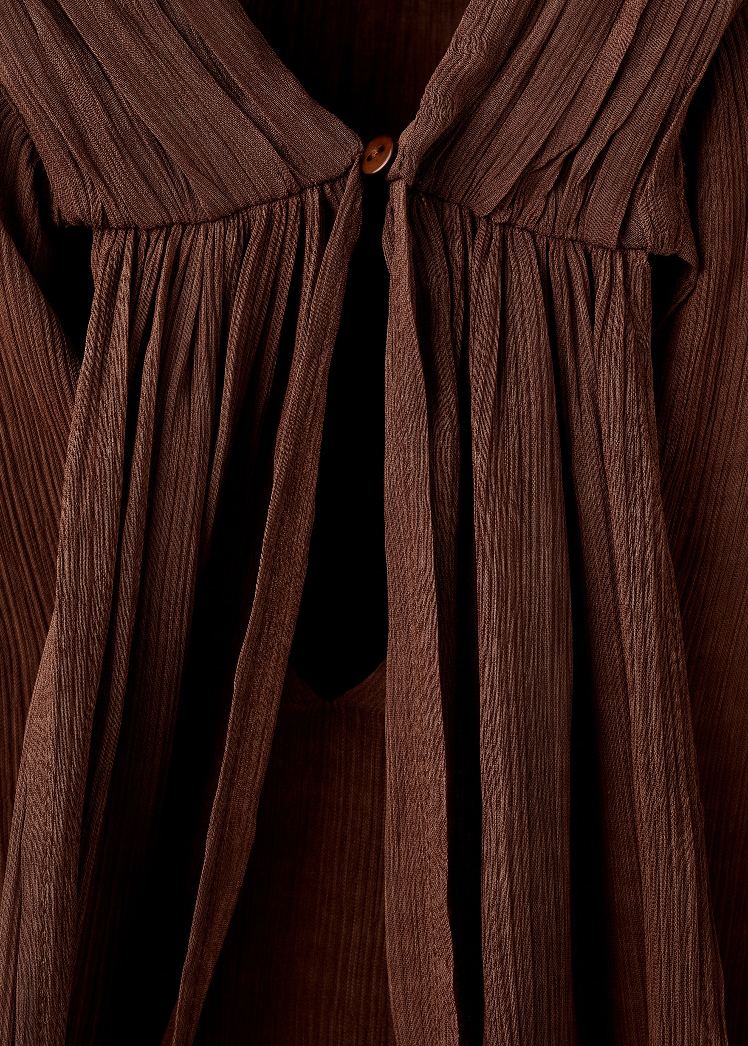 High-neck frilled blouse - Details of the article 8