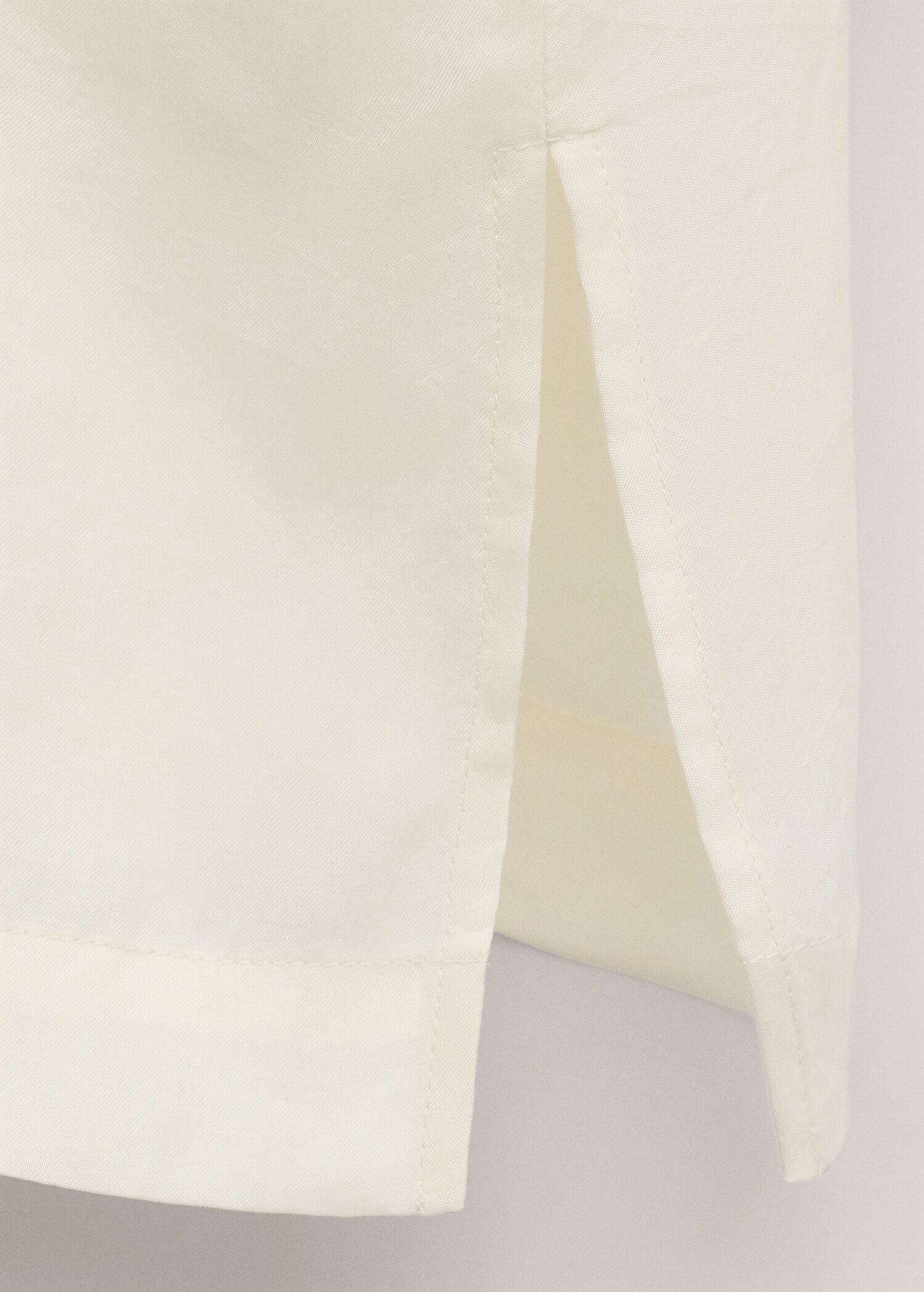 Lyocell shirt with funnel neck - Деталь изделия 0