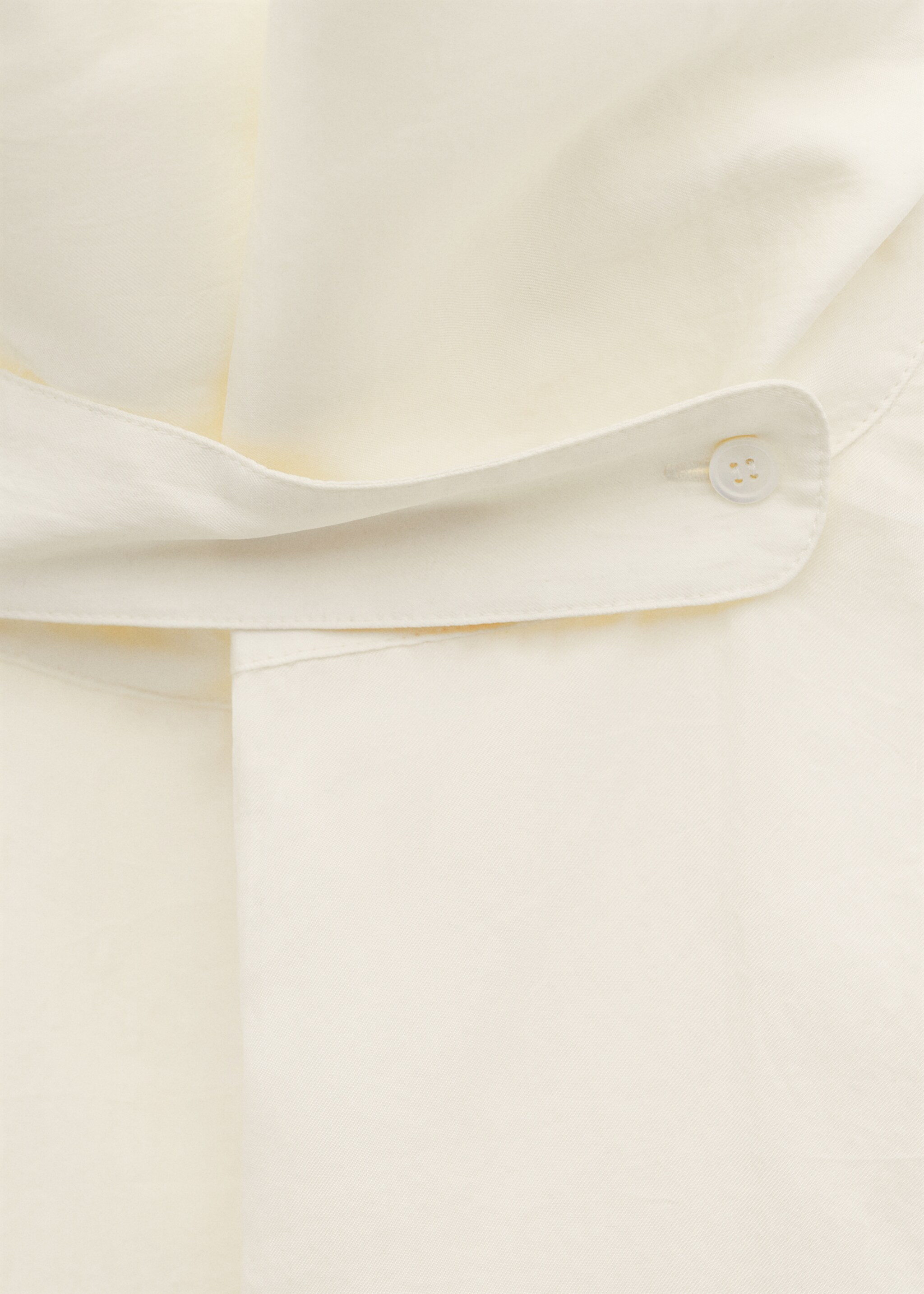 Lyocell shirt with funnel neck - Деталь изделия 8, Экрю. Ref: 27094446-00.