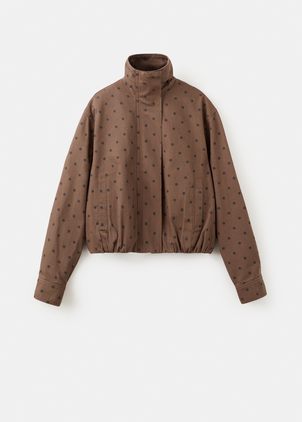 Polka-dot denim bomber jacket - image 2