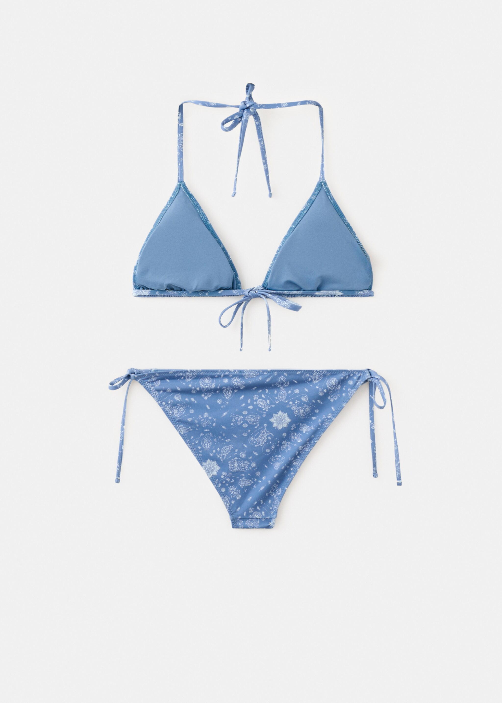 Bikini wavy - Verso de l’article, Bleu. Ref: 27094767-00.
