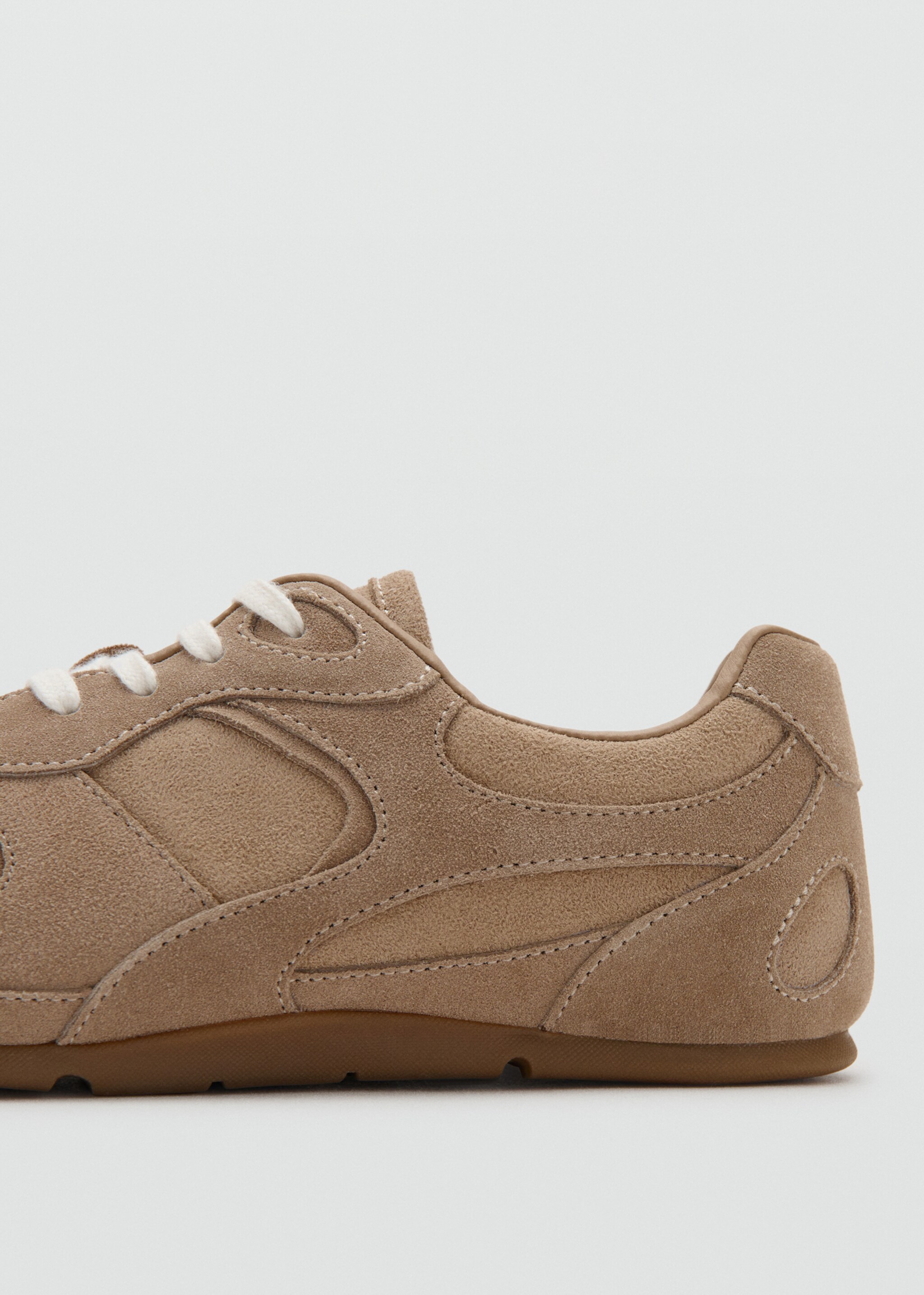 Leather sneakers - Details of the article 1, Sand. Ref: 27094768-00.