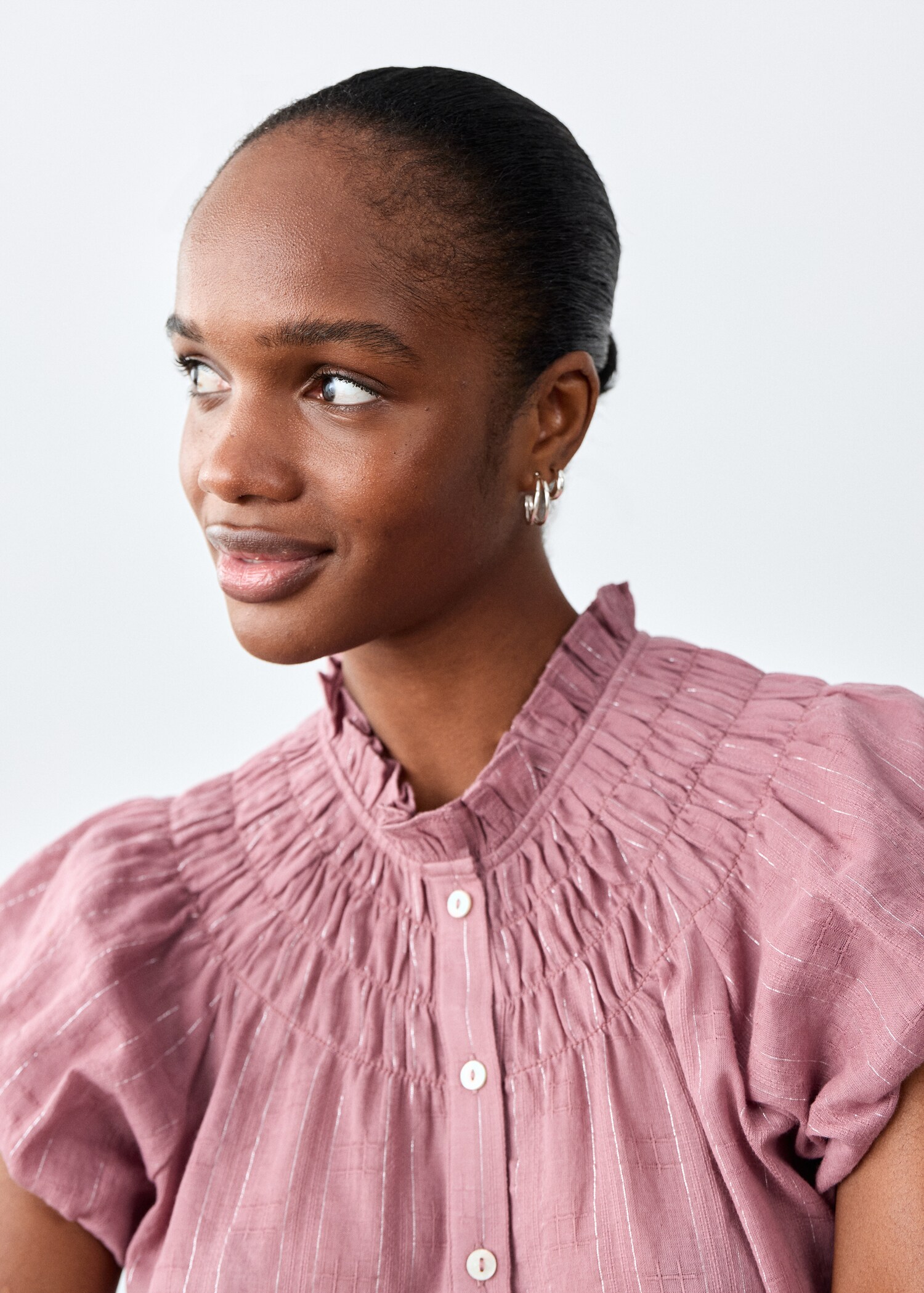 Ruched flowing blouse - Details of the article 1