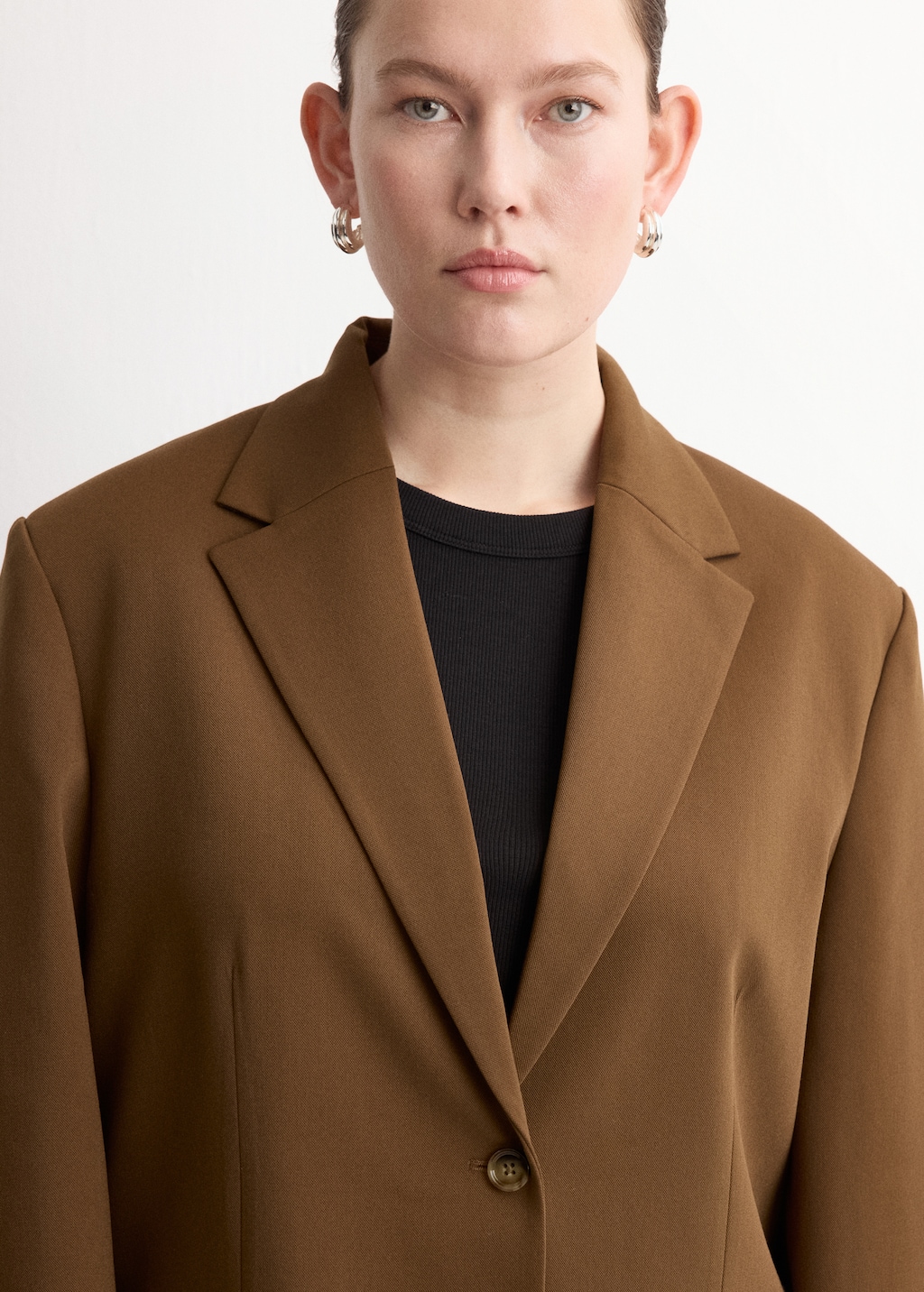 Mango Straight blazer with flap pockets
