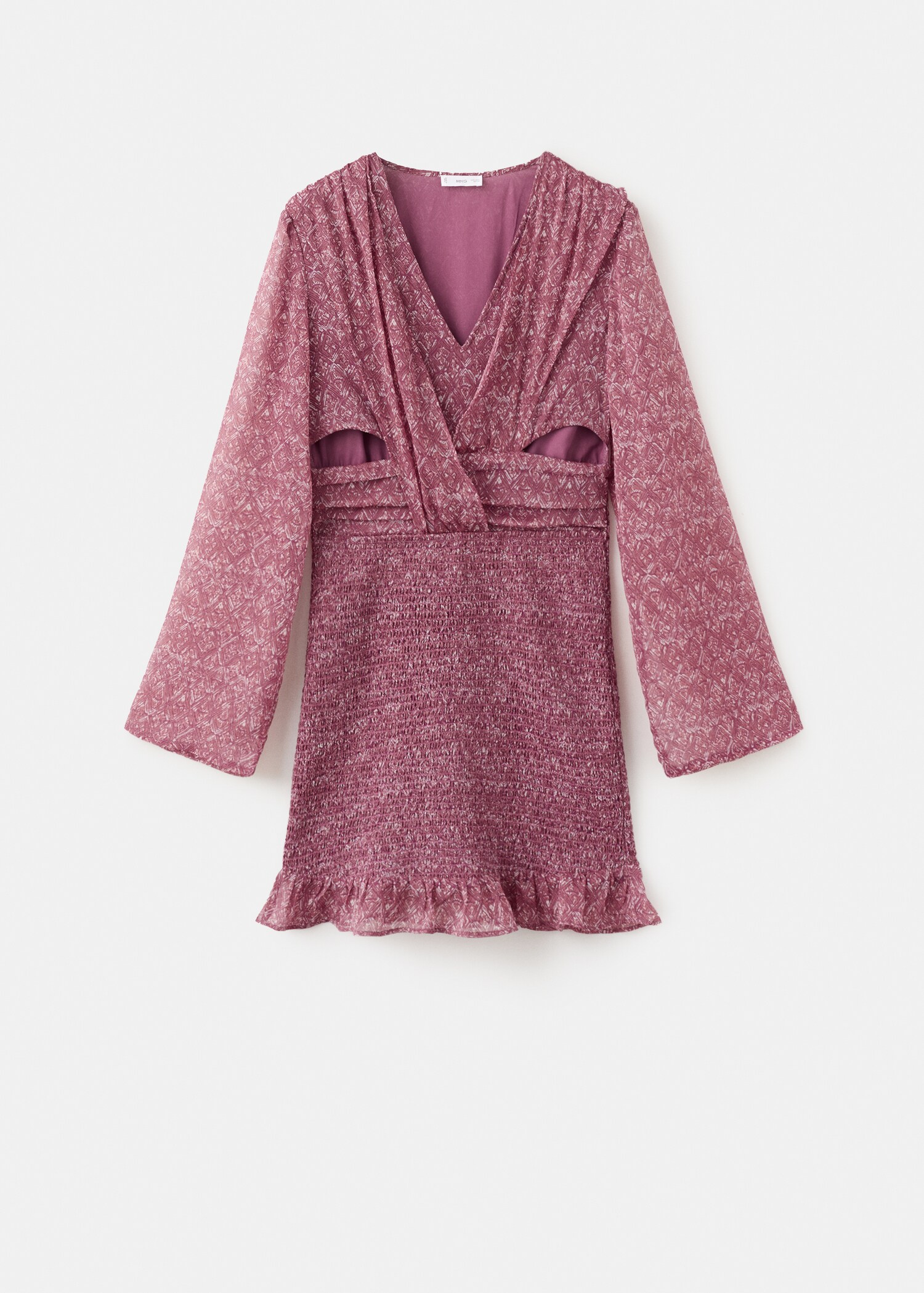 Ruffled printed dress - Article without model