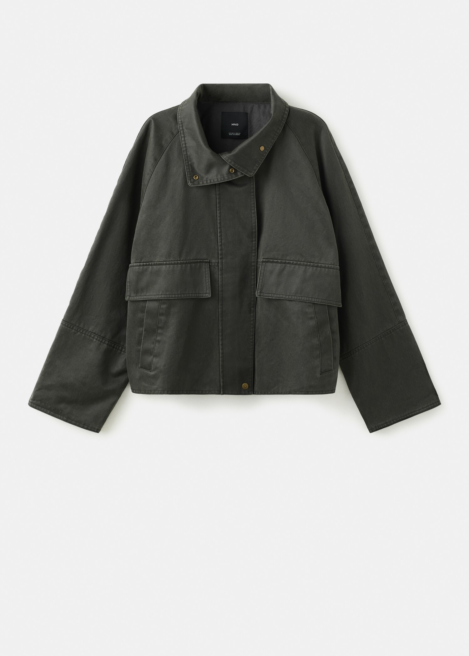 Funnel neck parka with pockets - Article without model