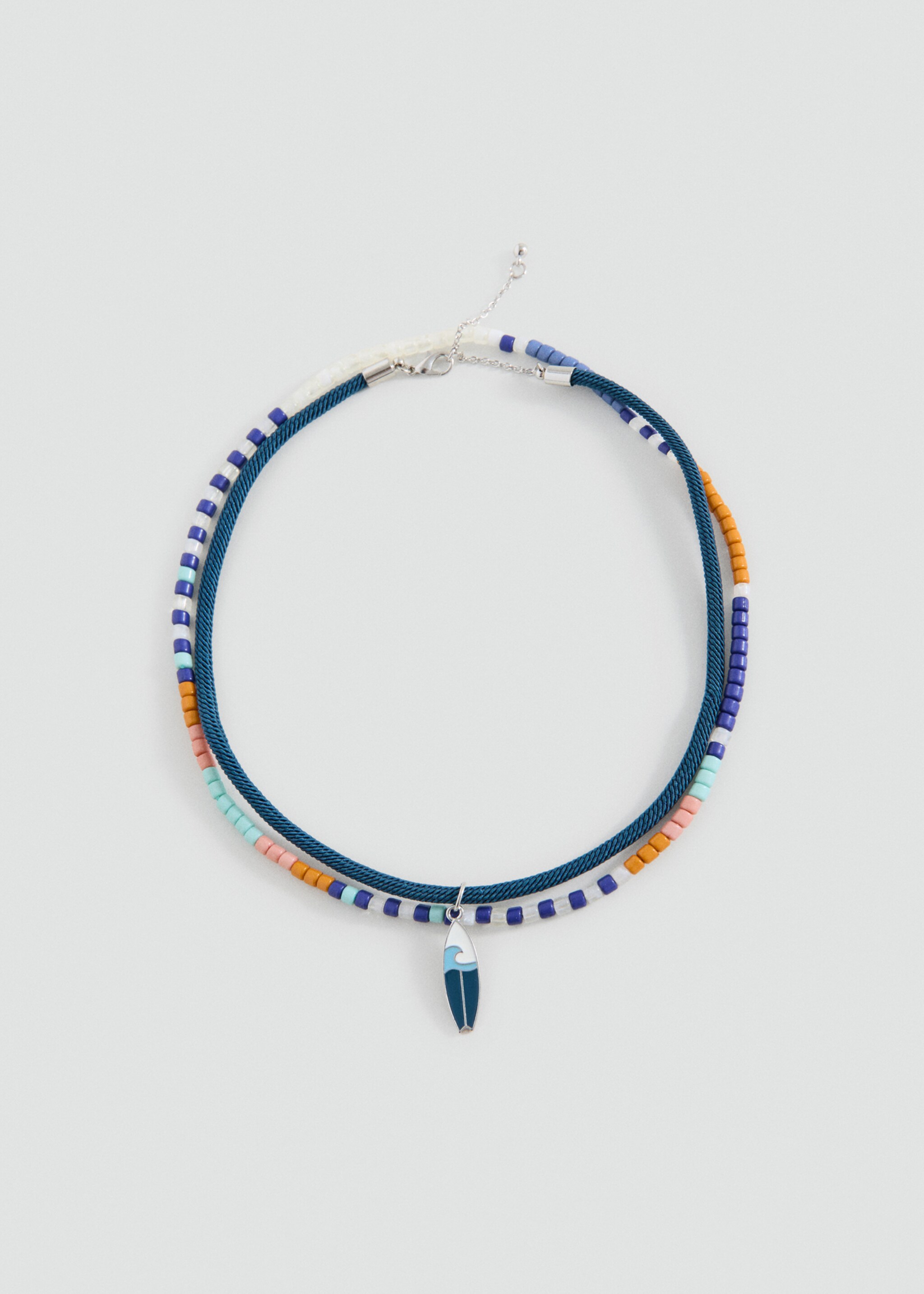 2er-Set Kombinierte Halsketten - Artikel ohne Model, Marineblau. Ref: 27094778-00.