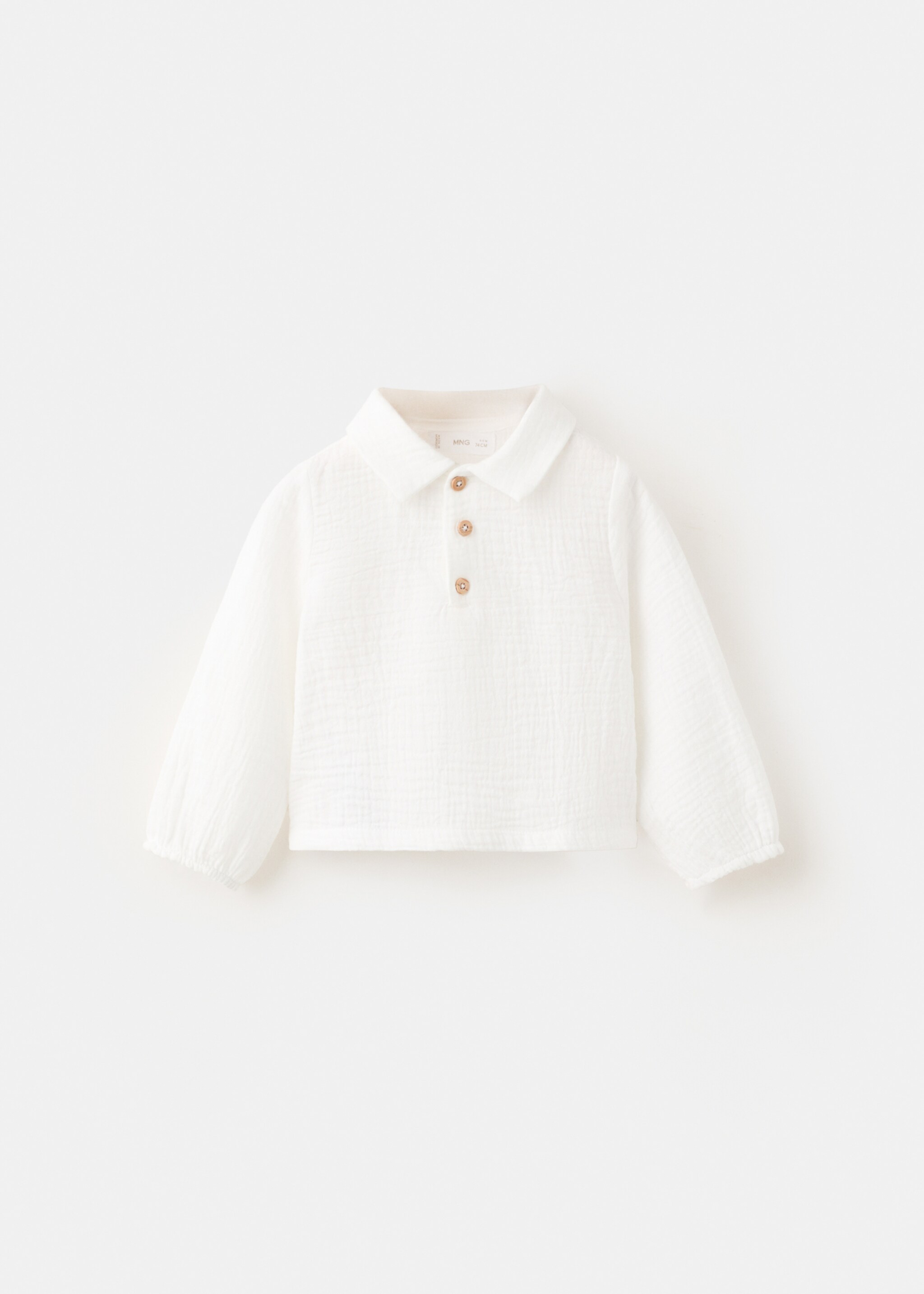 Cotton polo shirt - Article without model, Off White. Ref: 27094779-00.
