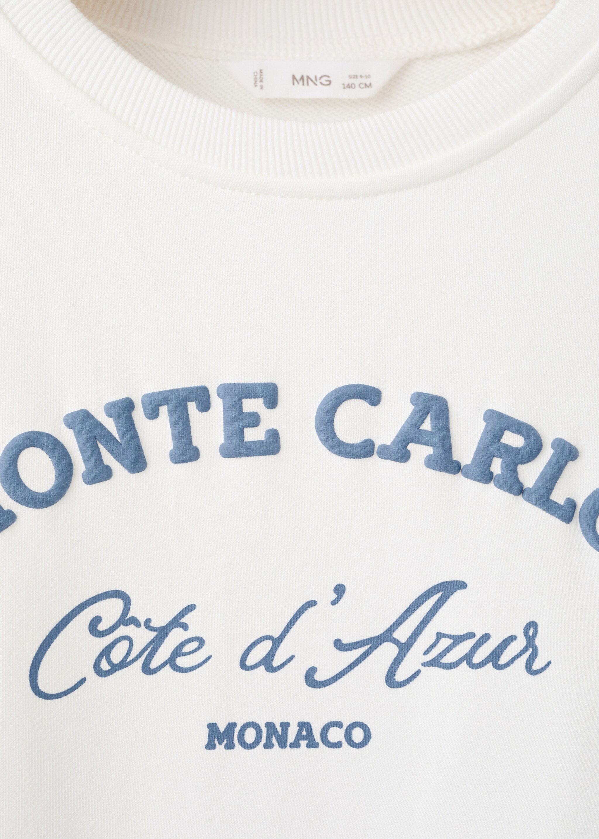 Robe sweat-shirt message - Détail de l'article 0, Blanc cassé. Ref: 27095143-00.