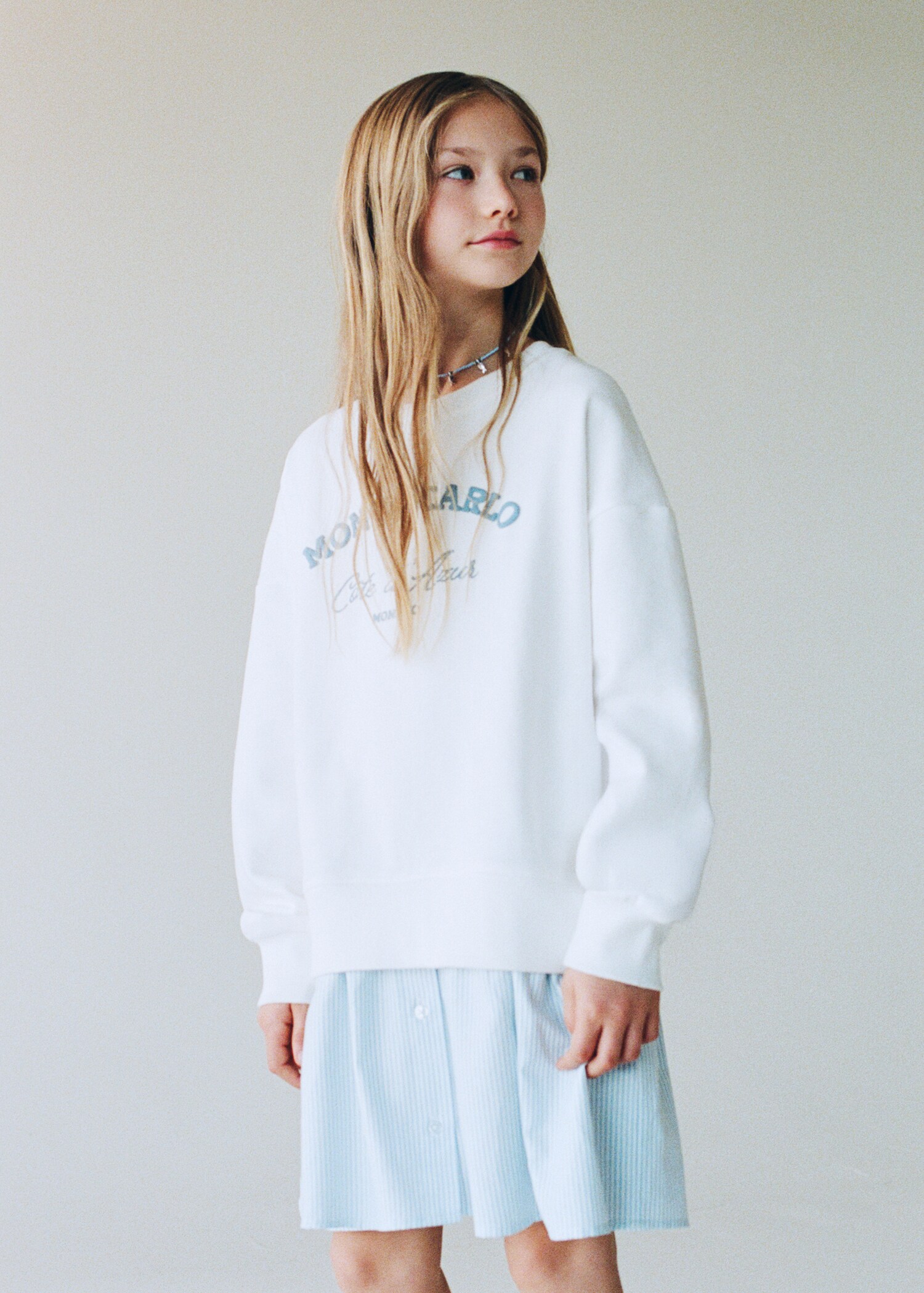 Message sweatshirt dress - Details of the article 5